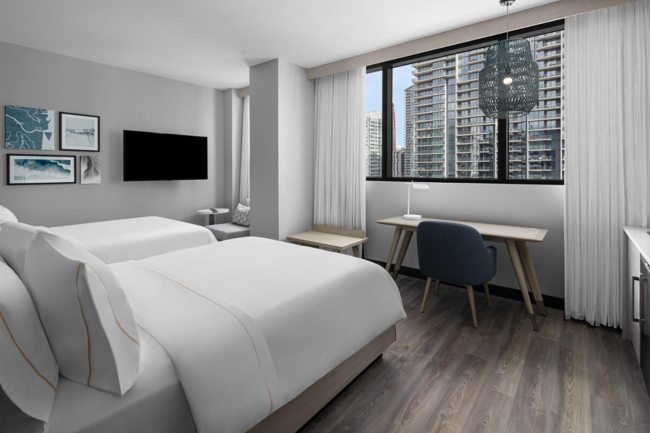 Studio with Two Queen Beds and City View