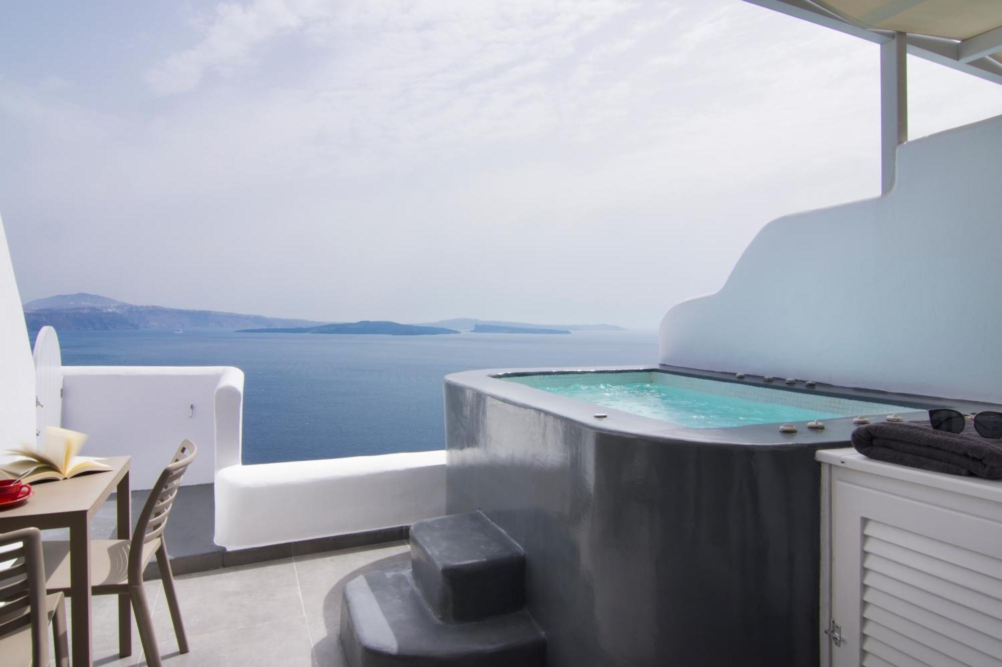 Suite Pure con bañera de hidromasaje privado y vistas a la caldera