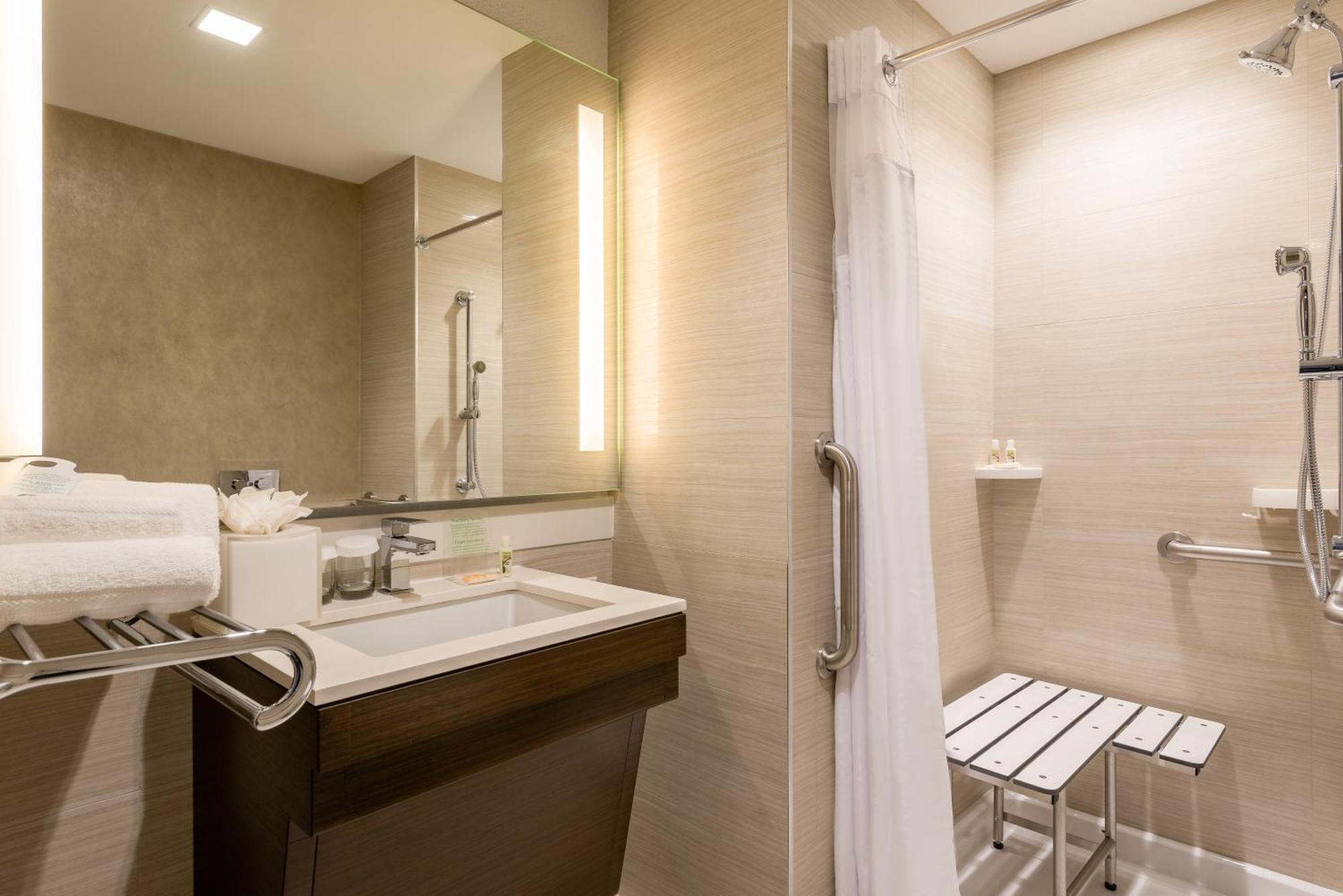 King Room Mobility Accessible Tub Roll Shower