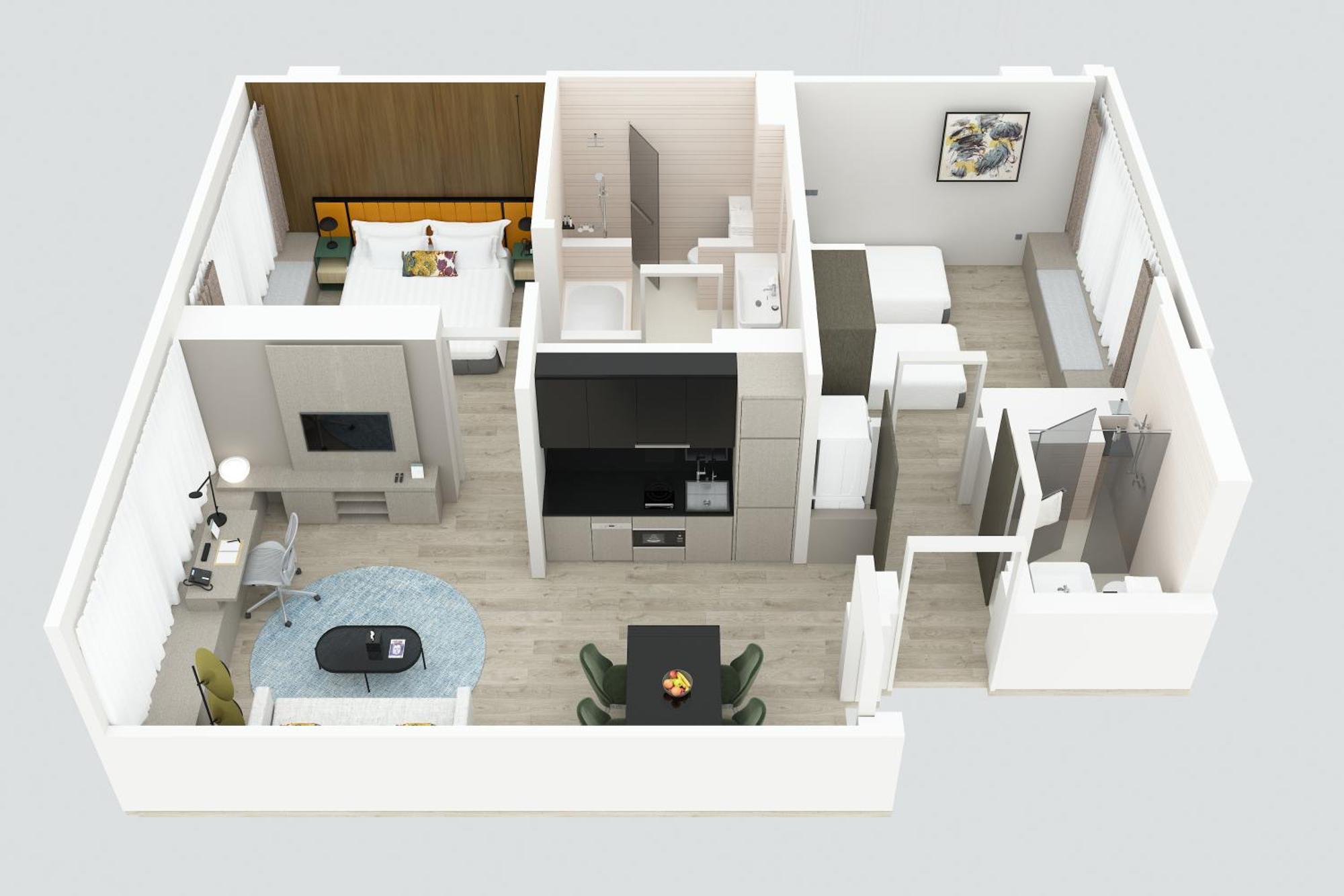 Two-Bedroom Executive Suite