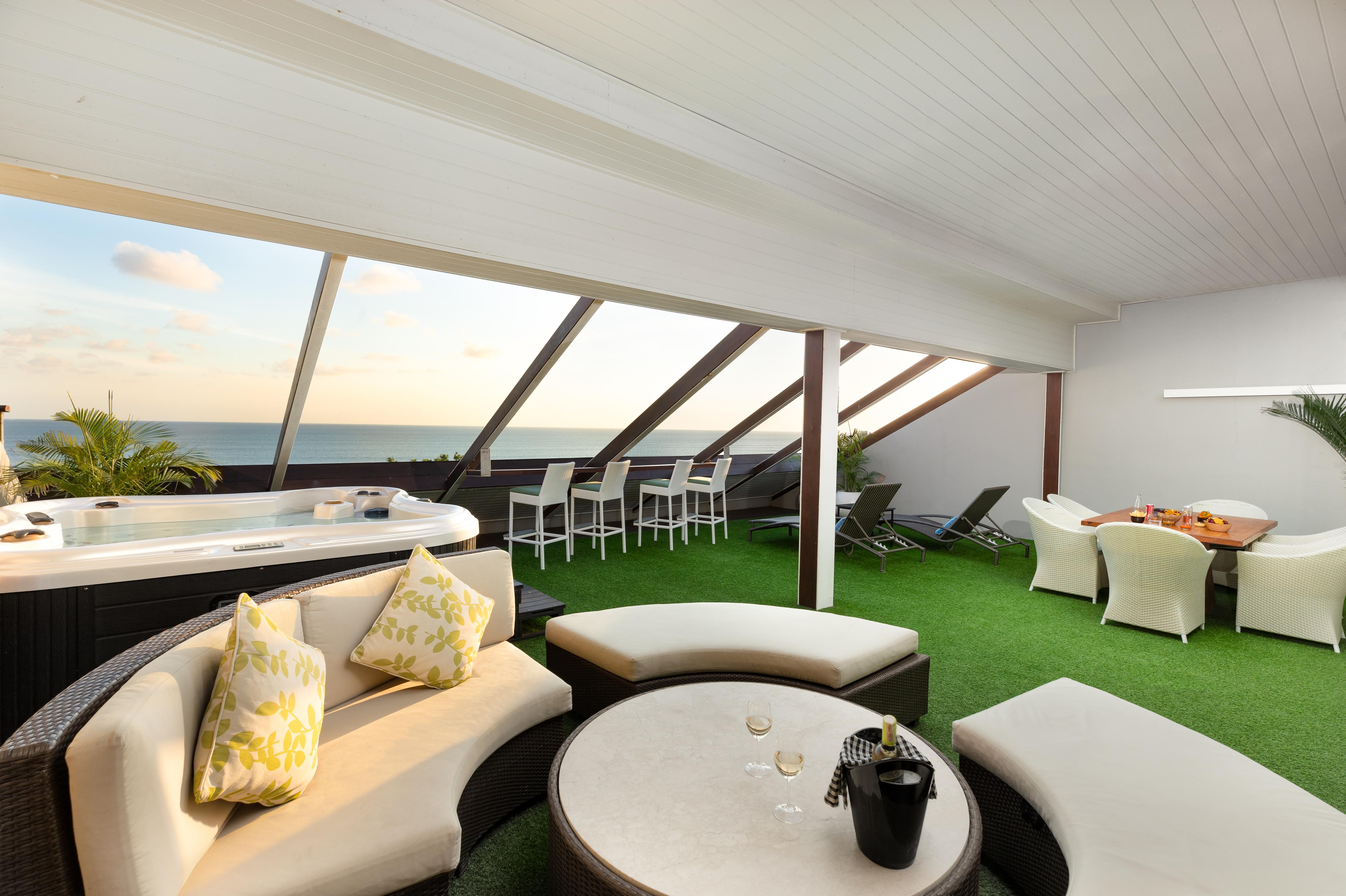 Penthouse-Suite mit Meerblick