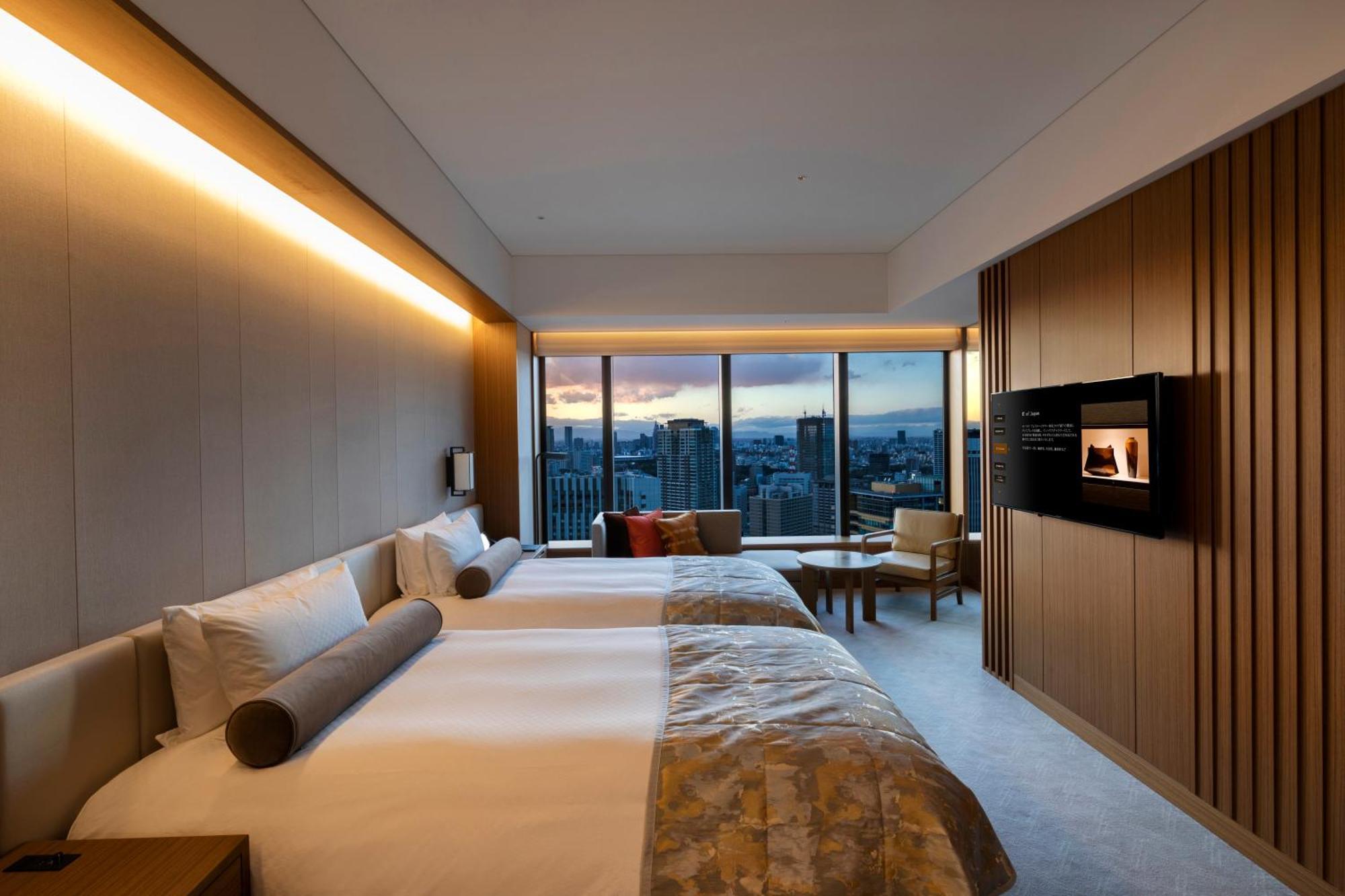 Chambre Lits Jumeaux avec Baignoire Panoramique - Prestige