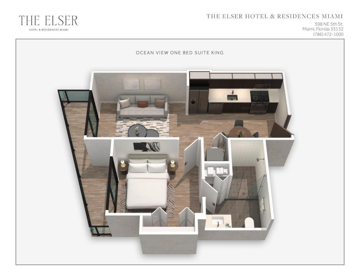 Suite 1 Chambre avec Lit King-Size - Vue sur l’Océan