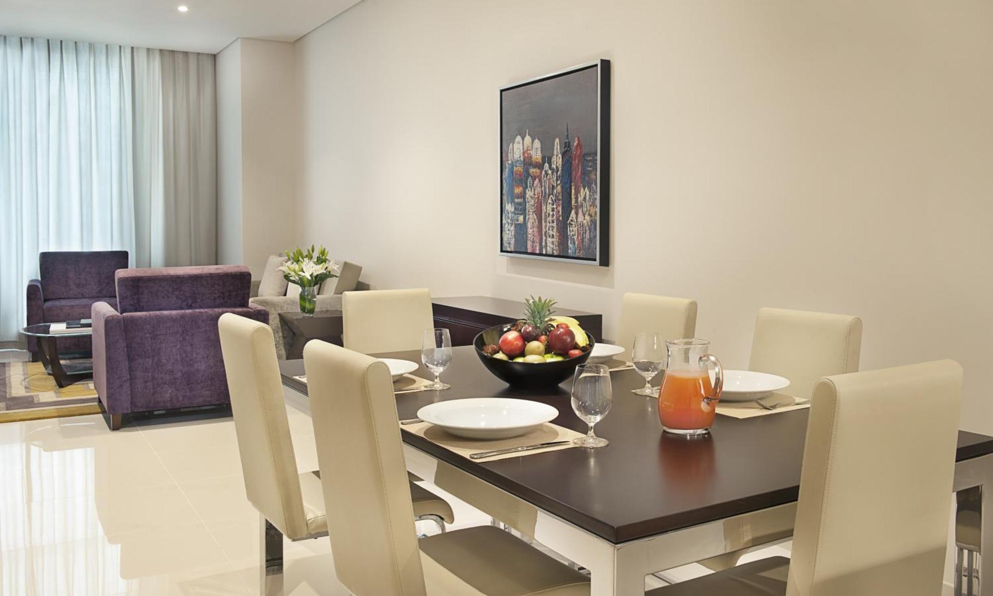 One Bedroom Suite kitchenette City Skyline View