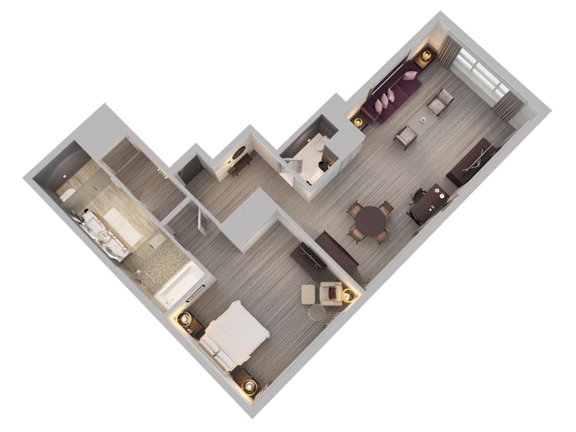 Suíte Deluxe com Cama King-size - Vista do Lago
