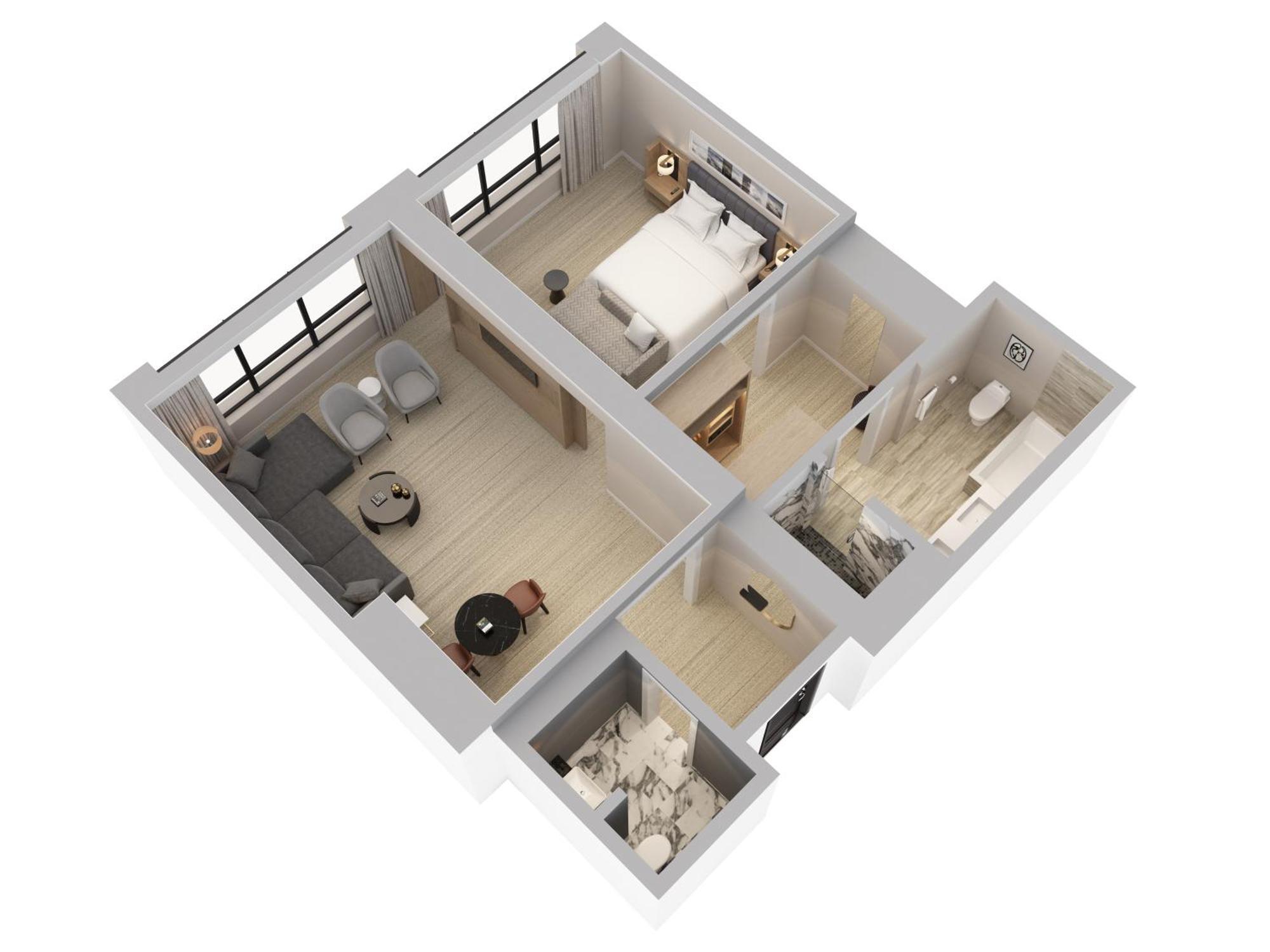 Suíte Deluxe de 1 Quarto