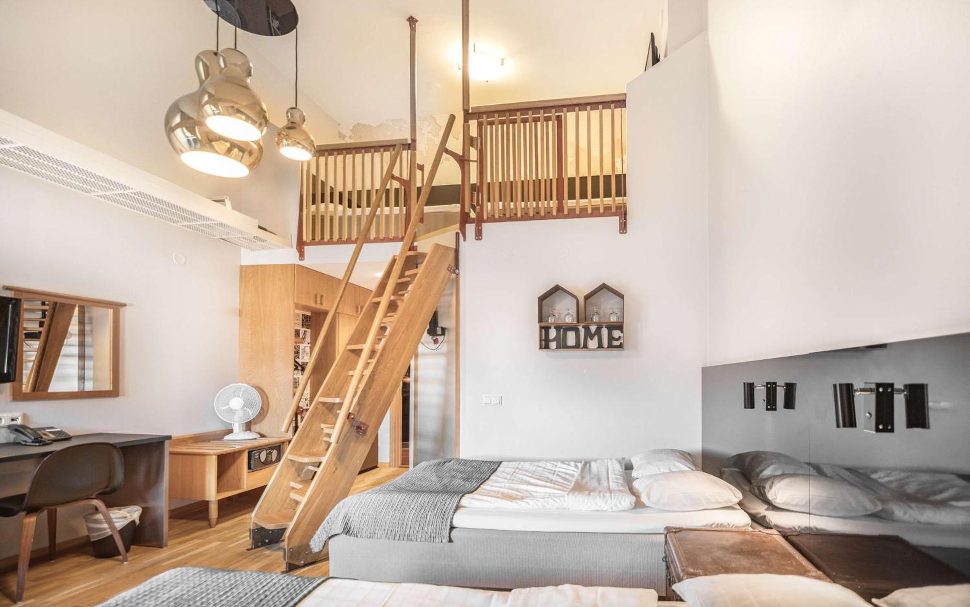 Family Room Four Single Beds Loft