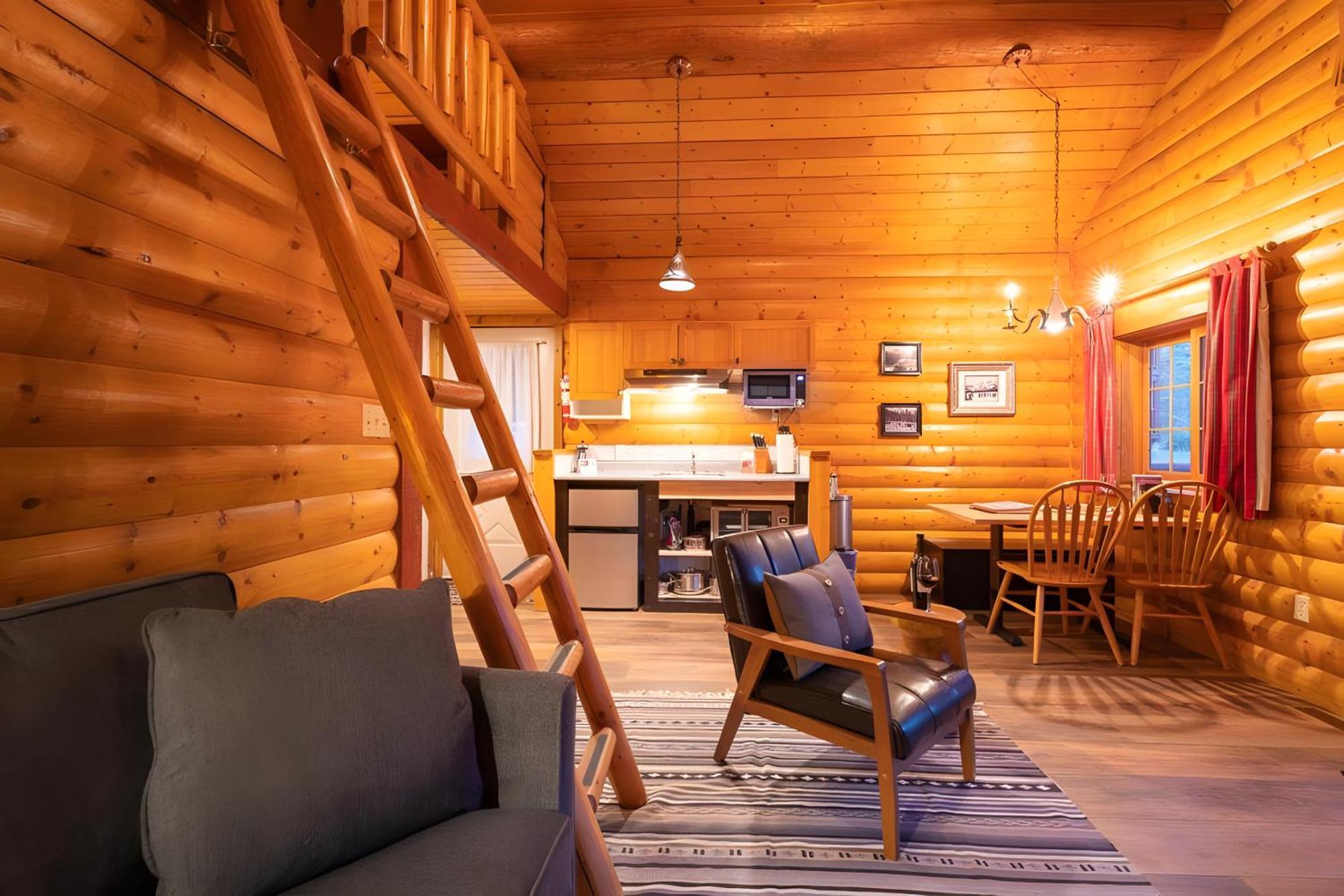 One Bedroom Loft Cabin Ladder