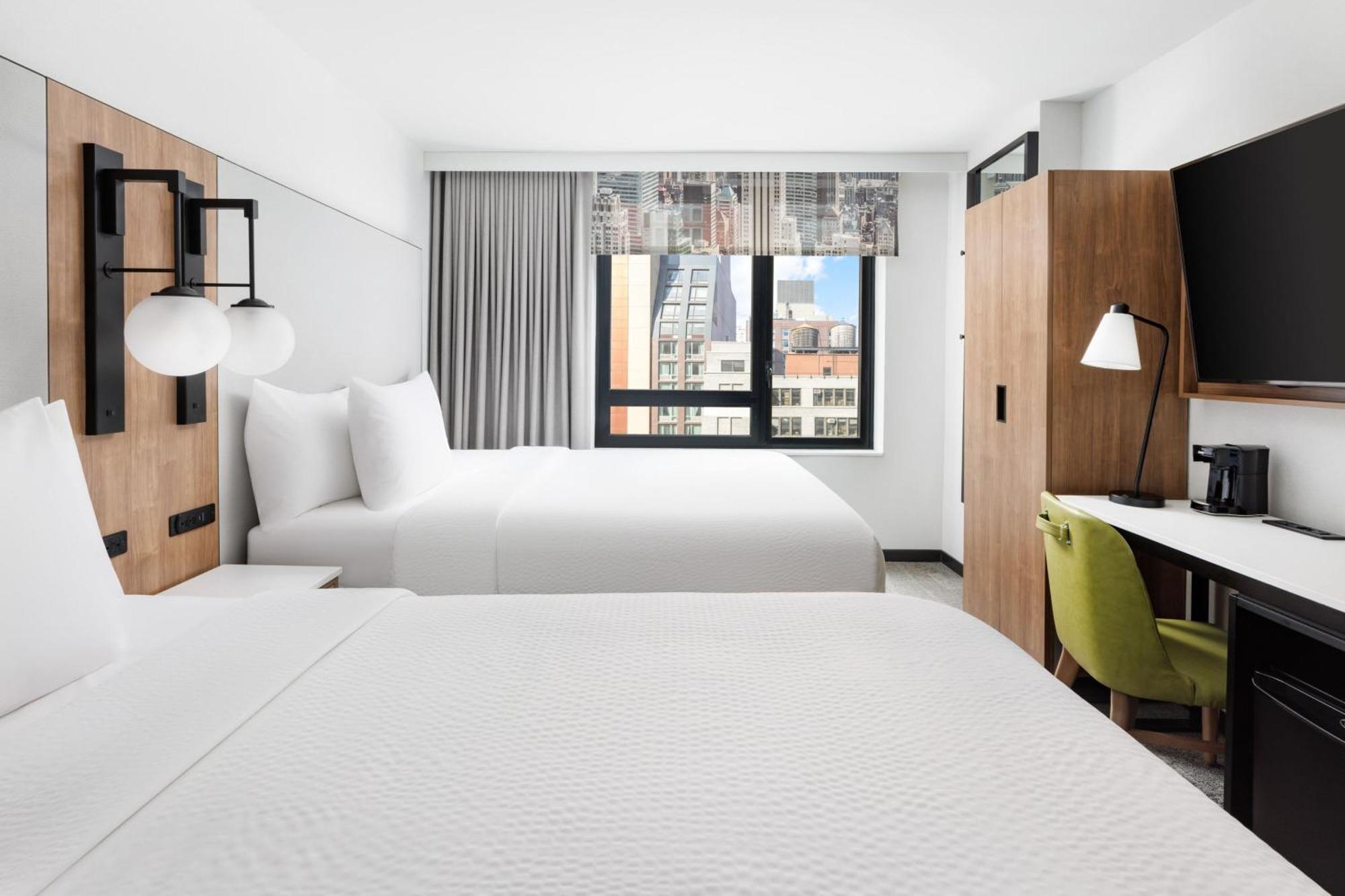 Chambre avec 2 Lits Queen-Size - Vue sur Ville