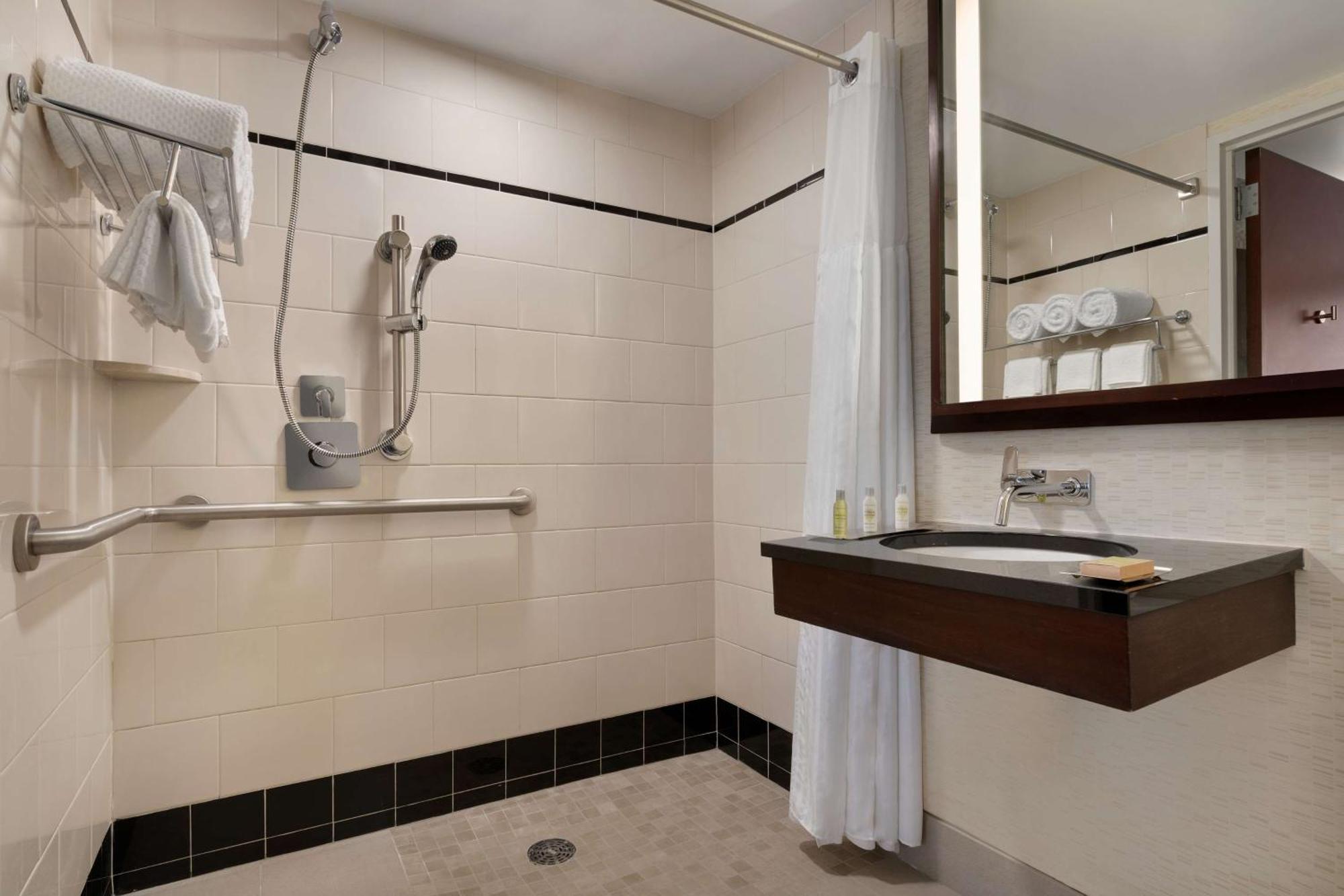 Double Room Roll Shower Hearing Accessible