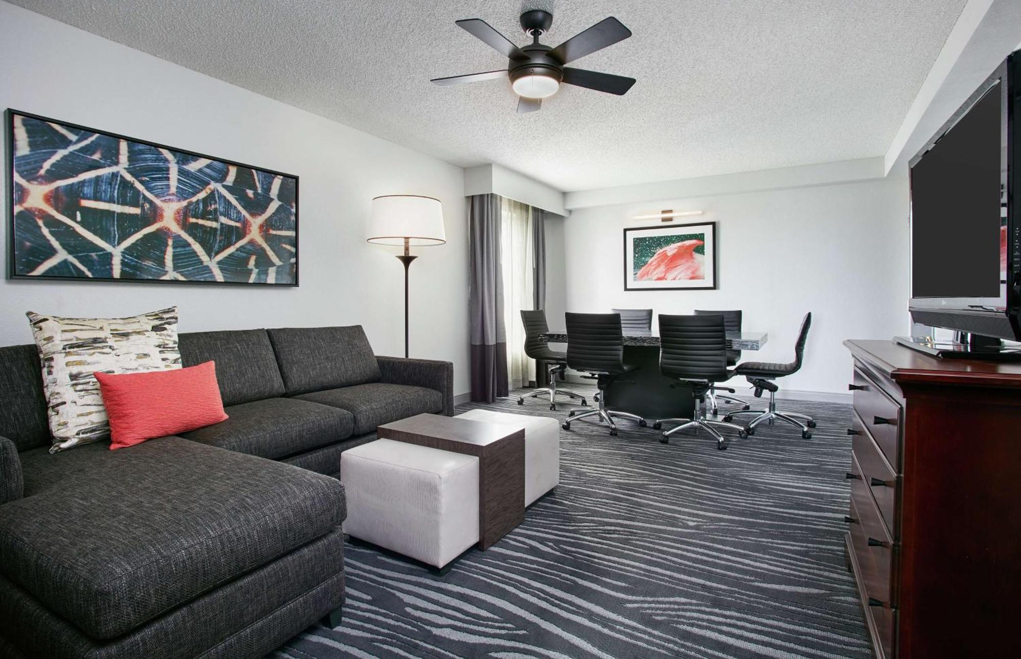 One-Bedroom Executive Suite with Two Double Beds and One Sofa Bed