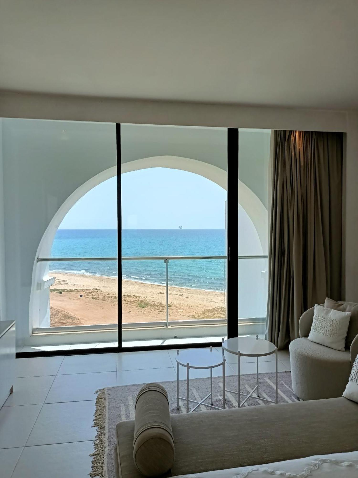 Suite Sea View Double Whirlpool Bath on an outdoor sea view terrace