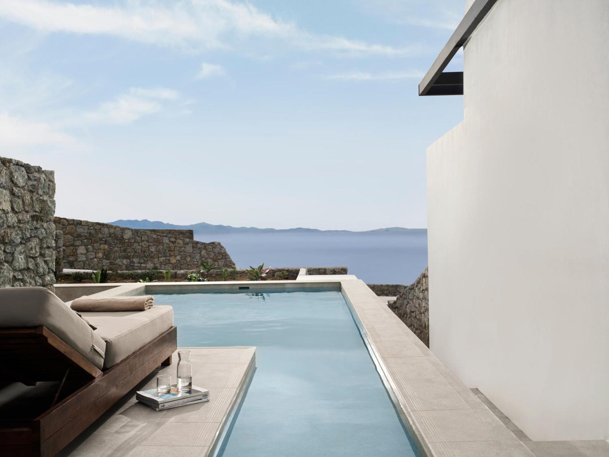 Suite Lune de Miel avec Piscine Privée - Vue sur Mer