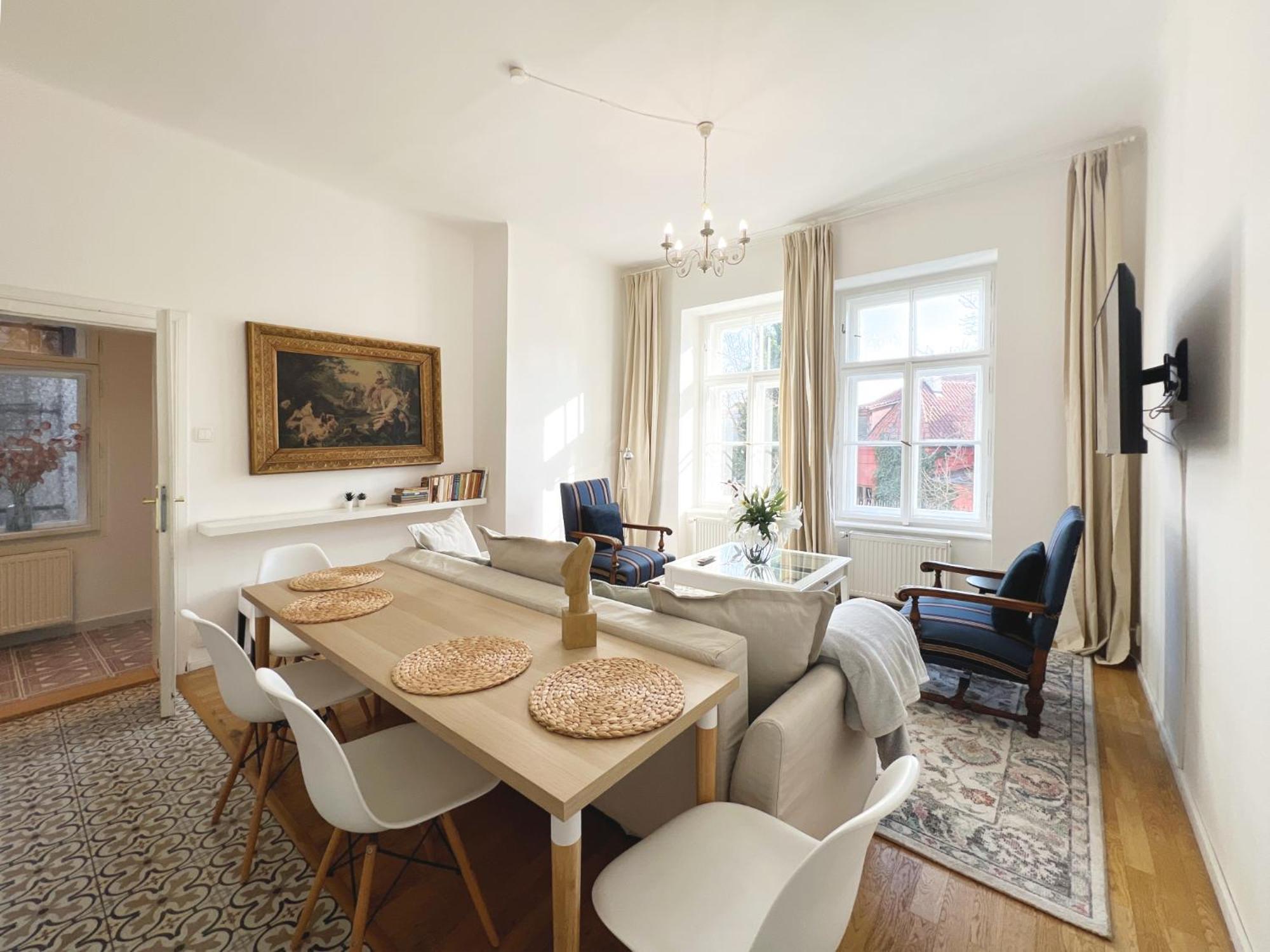 One-Bedroom Apartment Charles Bridge View