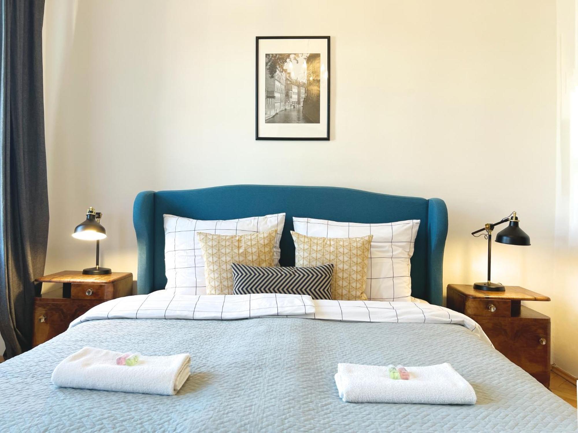 Three-Bedroom Apartment Terrace View of Charles Bridge