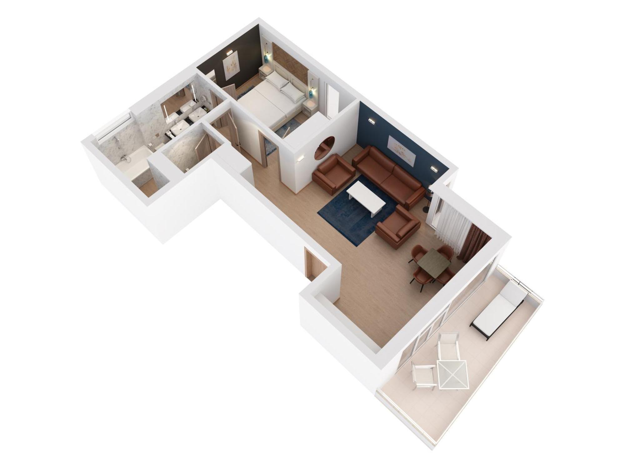 Suite Deluxe con 1 dormitorio, cama extragrande y vistas al mar - Villa