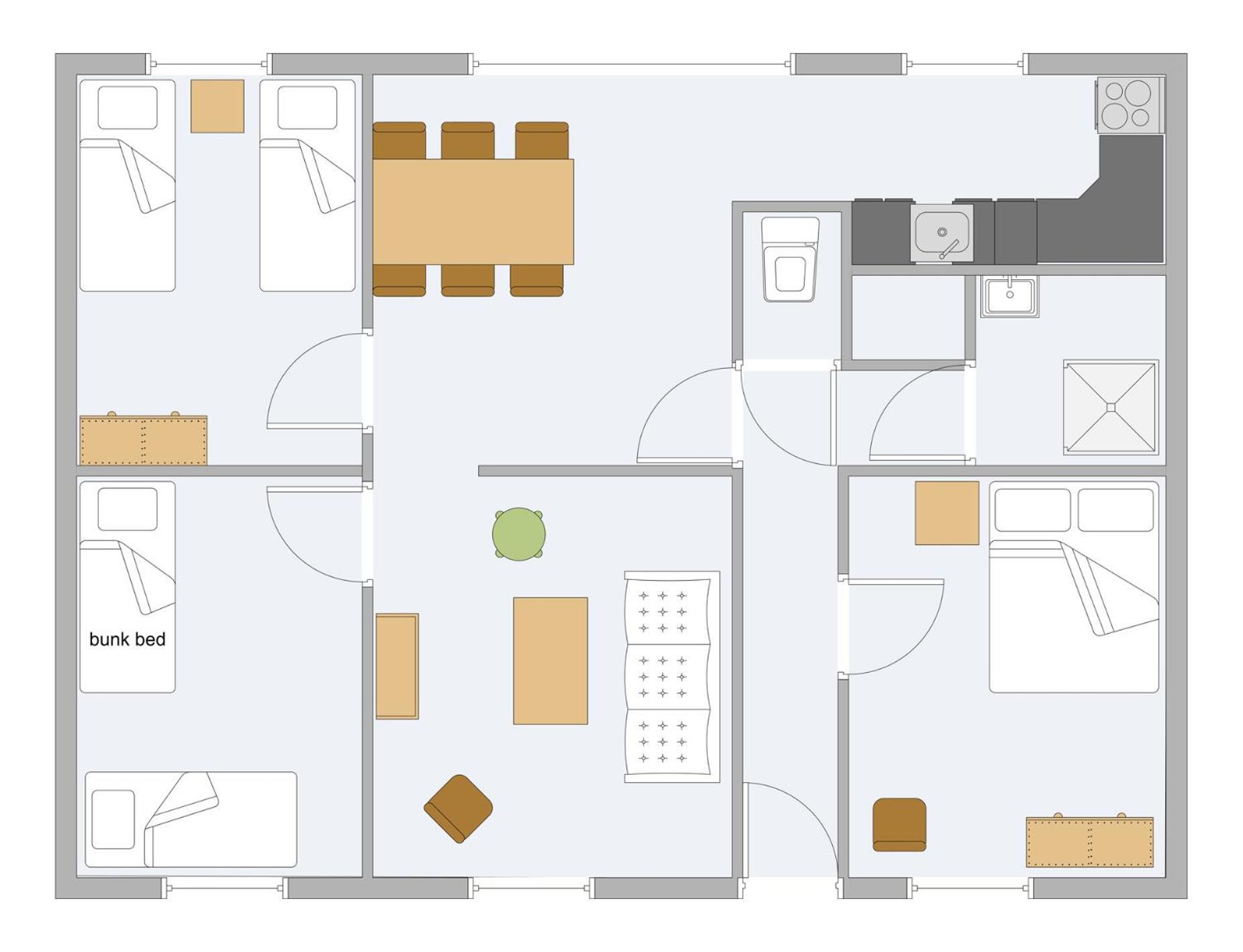 Three-Bedroom Apartment