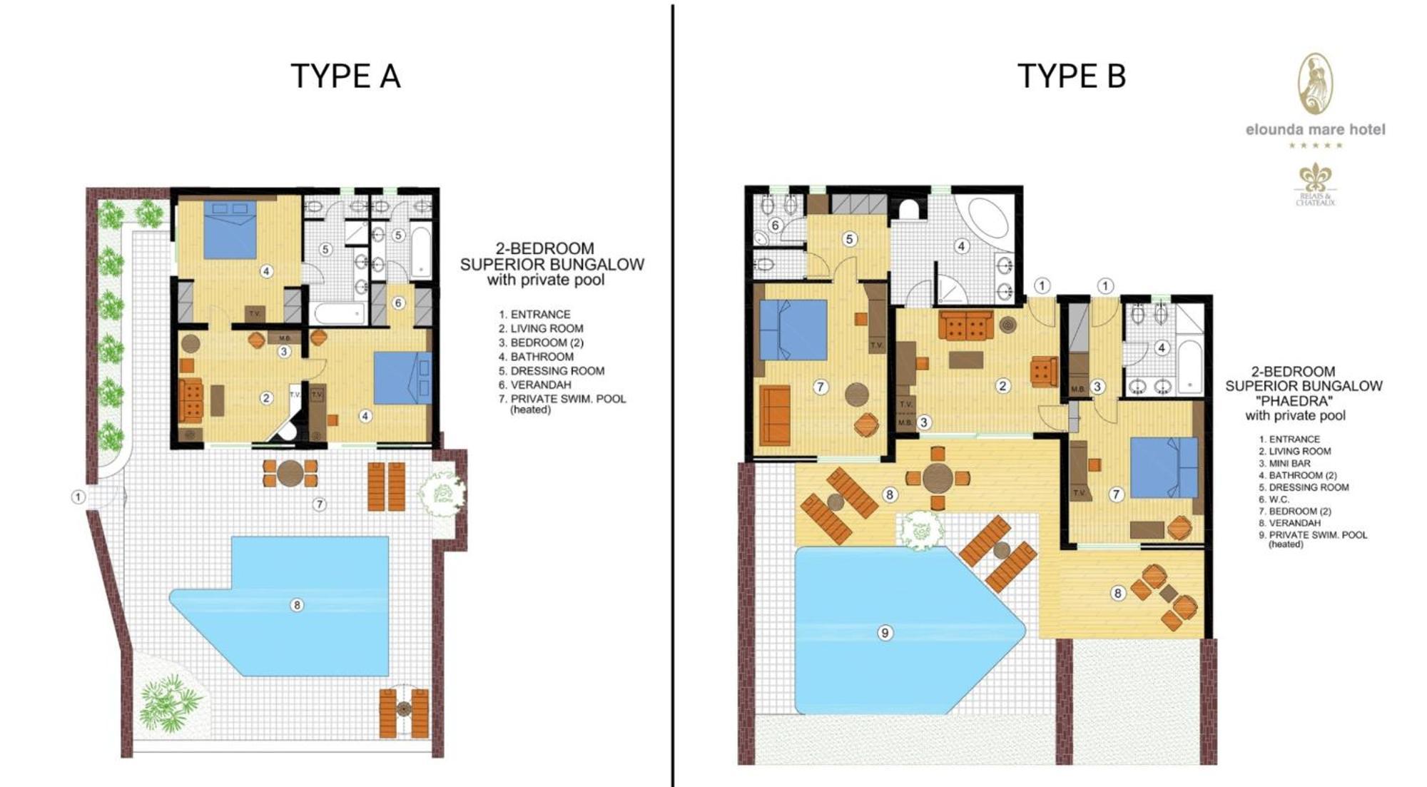 Bungalow Superior con 2 camere da letto