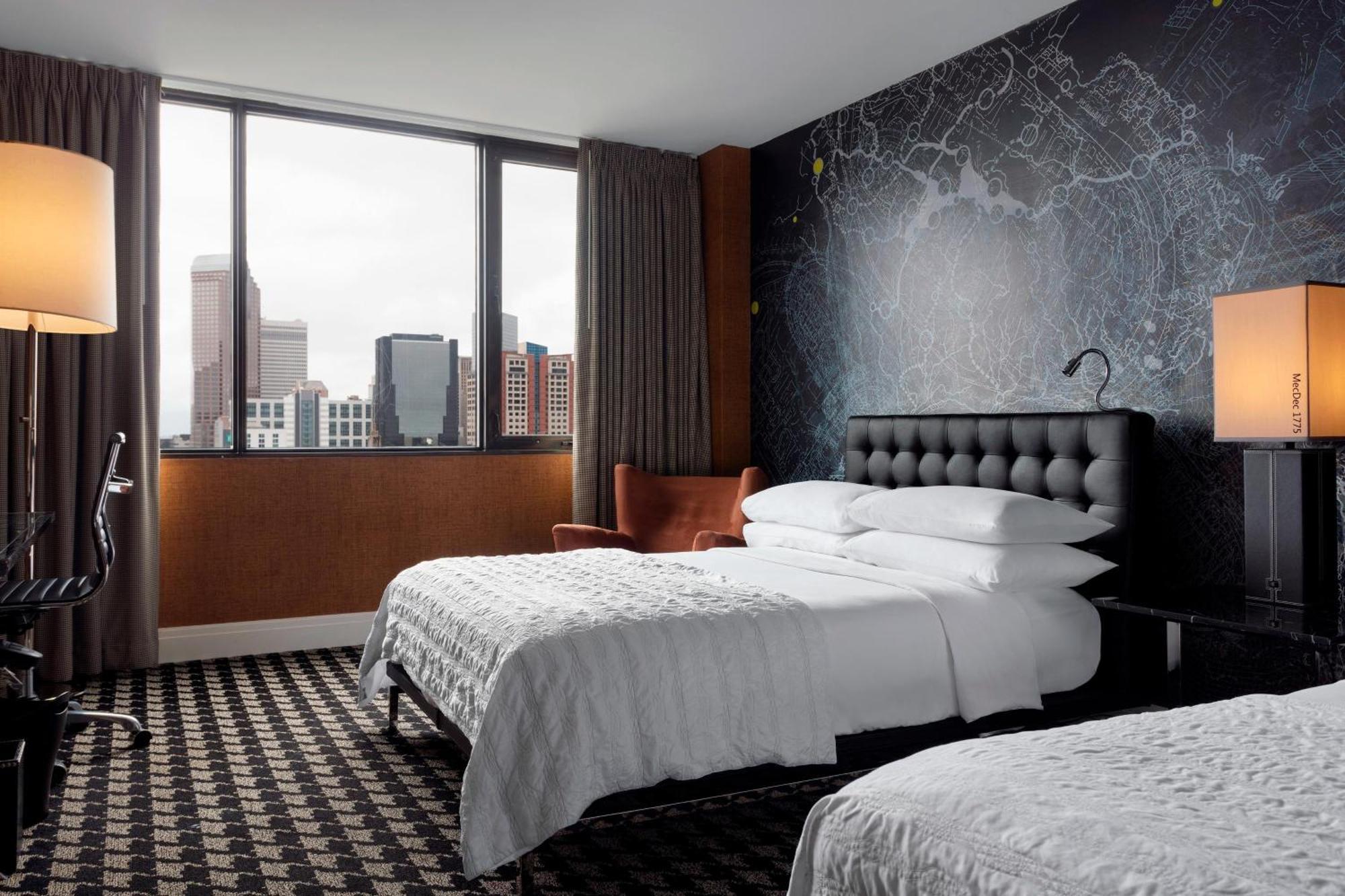 Chambre avec 2 Lits Doubles - Vue sur Ville