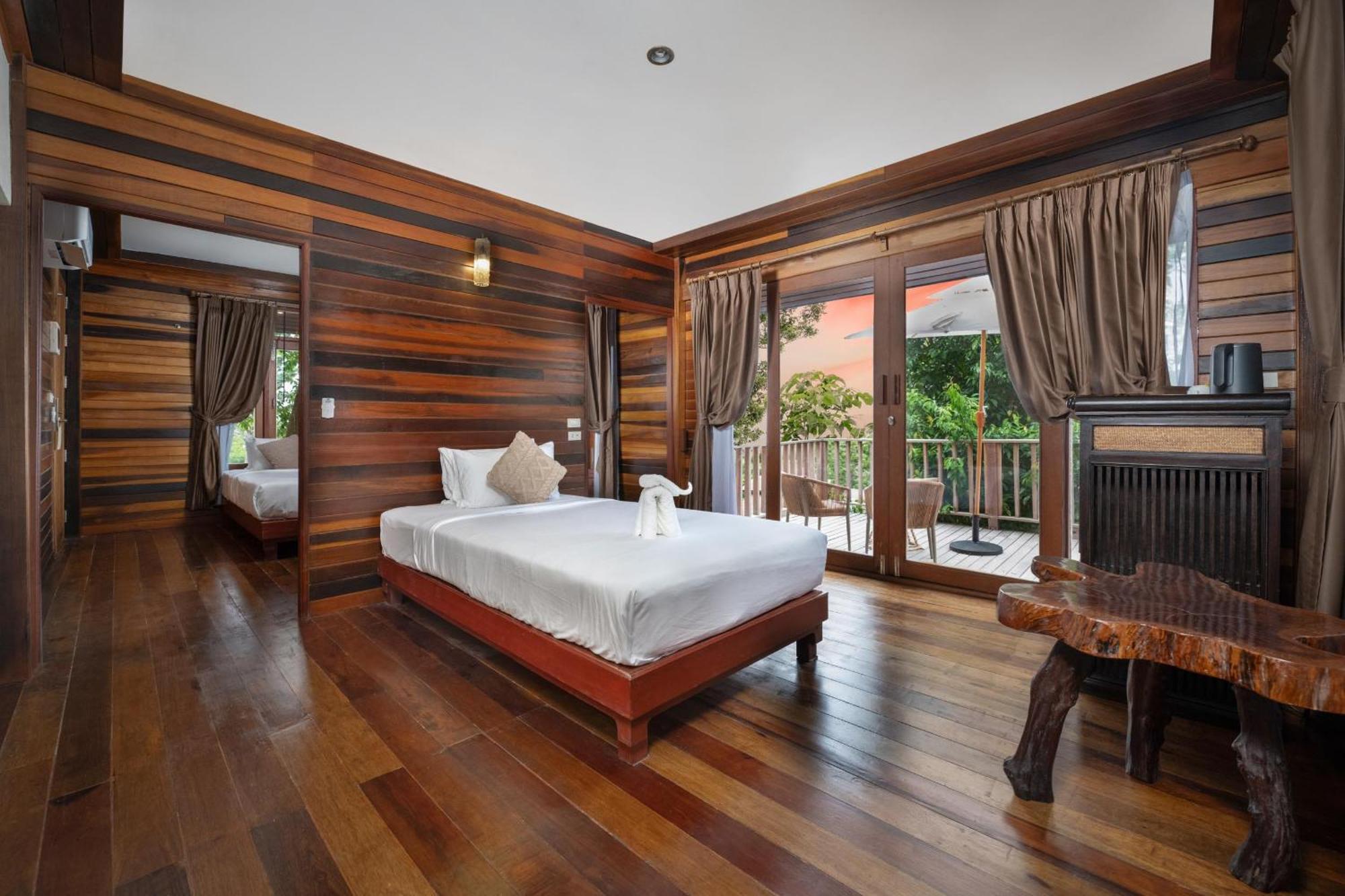 Wooden Chalet Triple