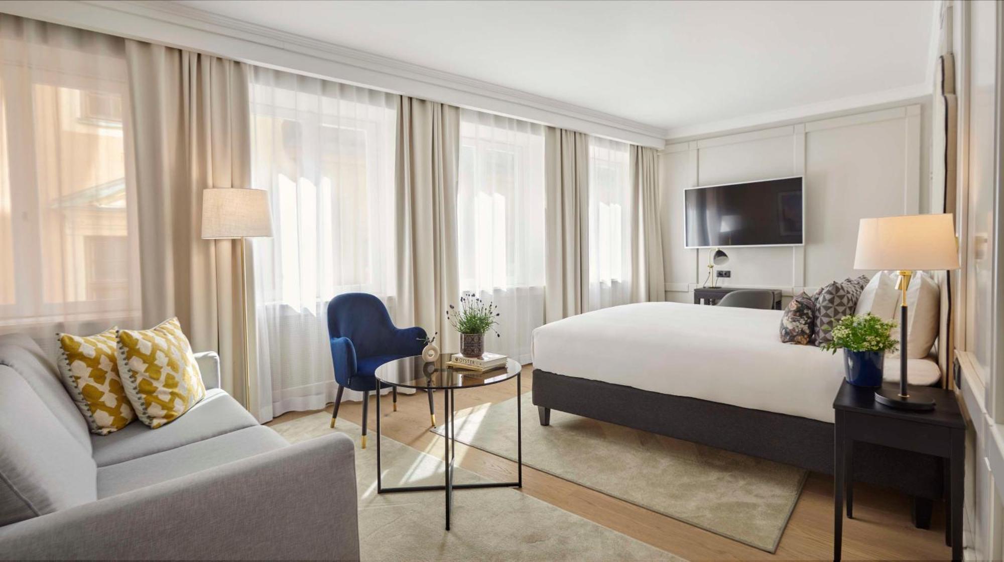 Deluxe Zimmer mit Kingsize-Bett und Sauna