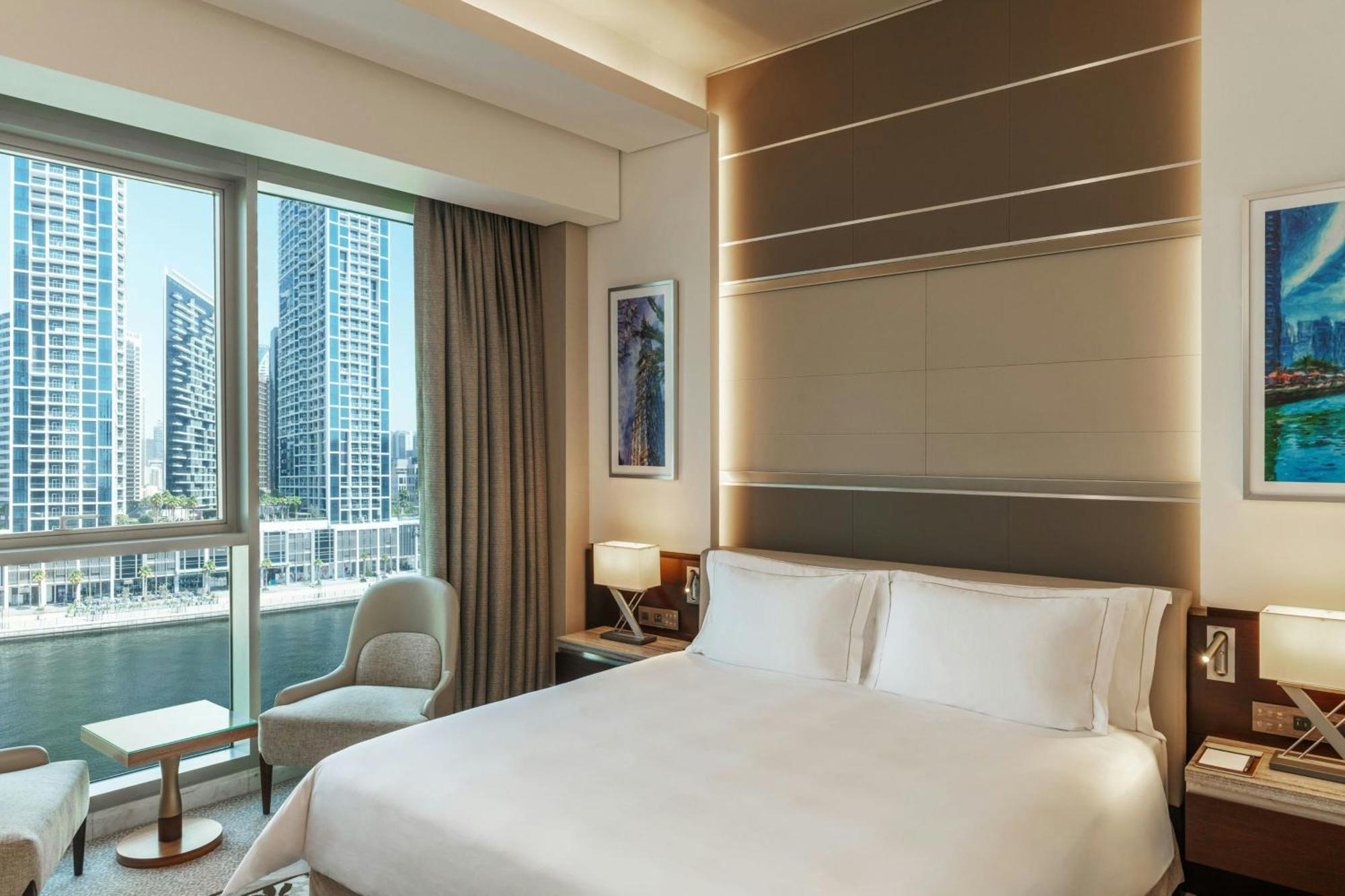 Superior King Room Canal Bay View Complimentary Shuttle to Dubai Mall Bay Metro Station & Kite Beach