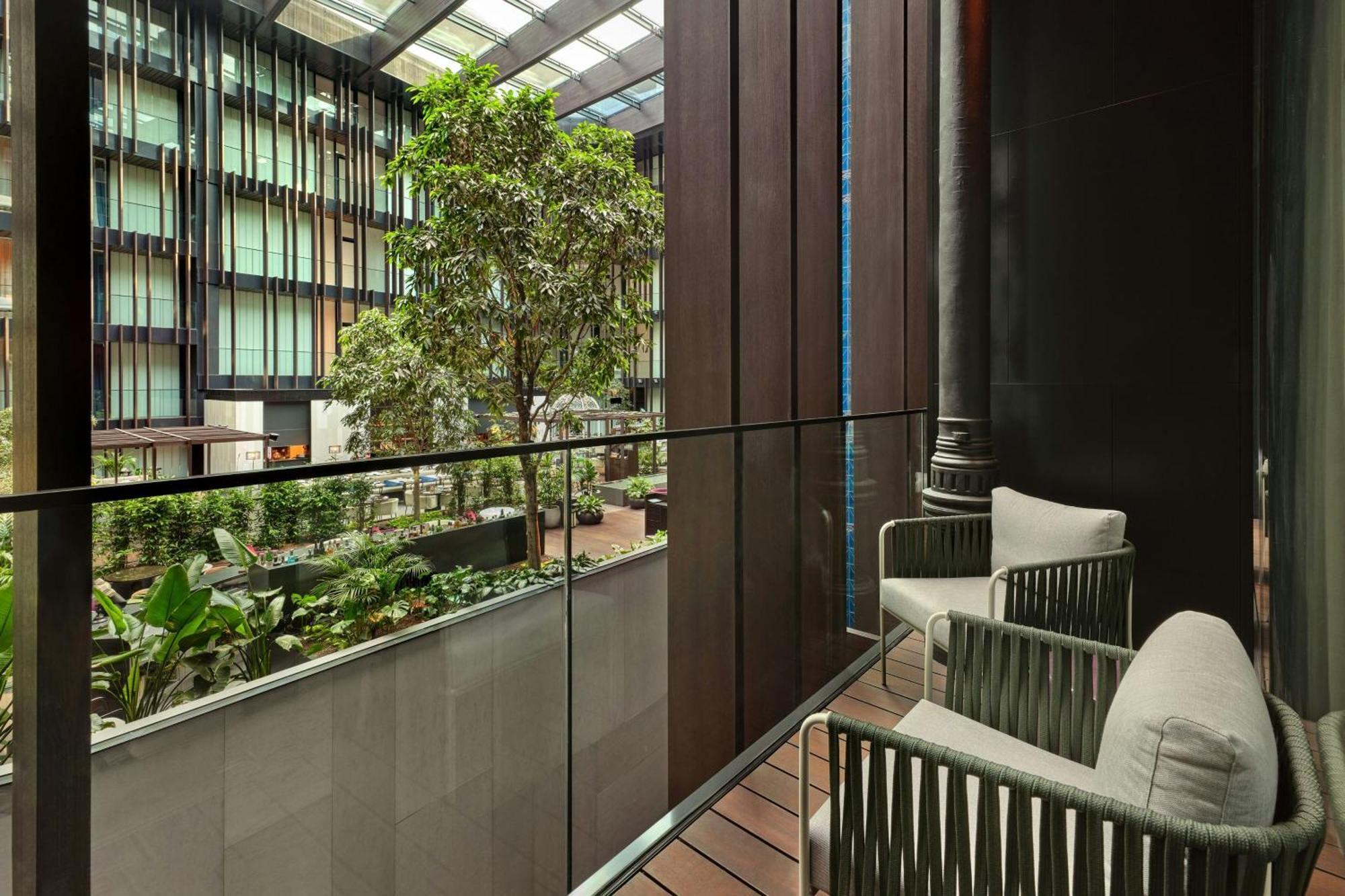 Atrium Twin Room Two Twin Beds Balcony Atrium View