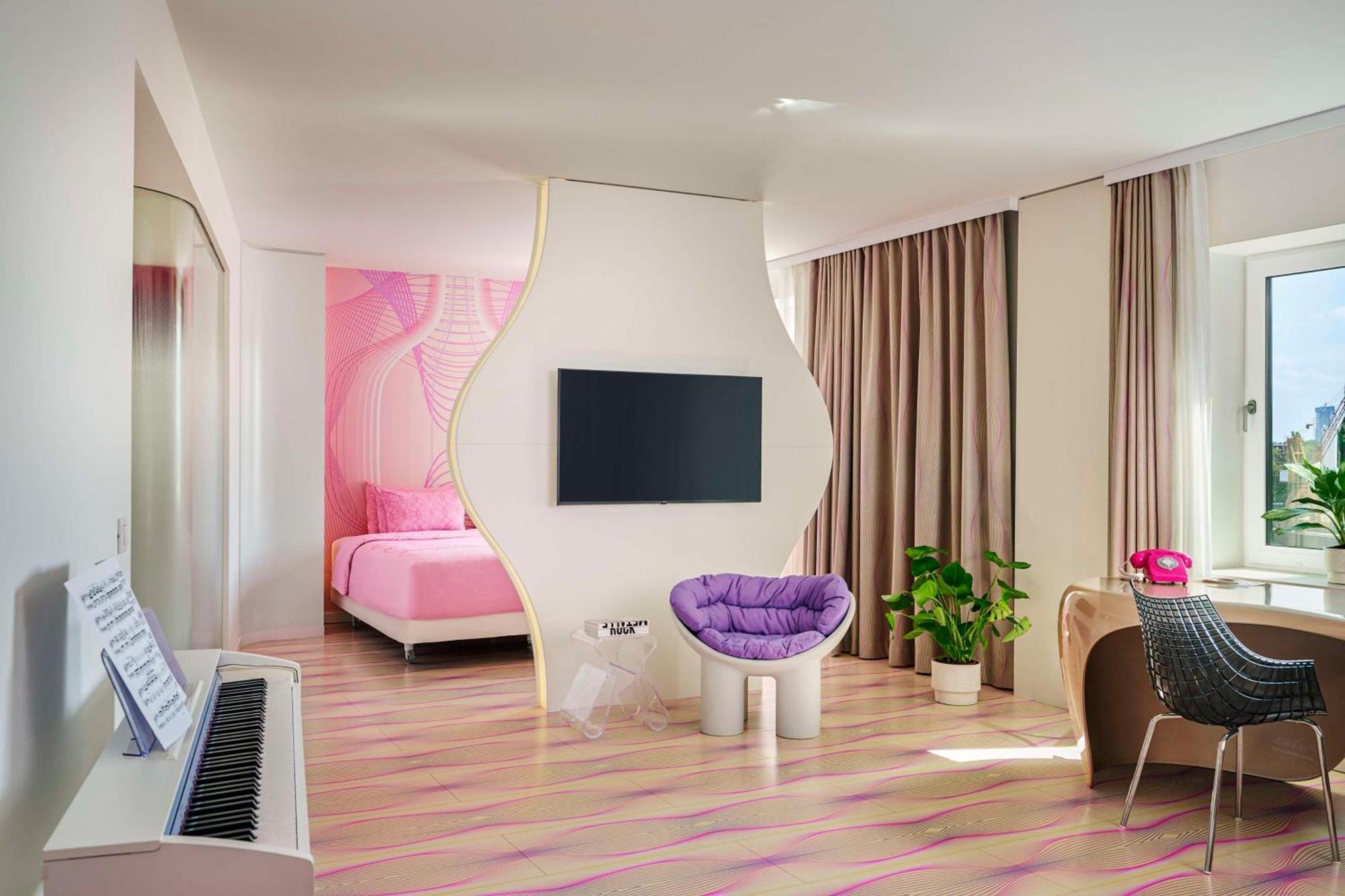 Chambre Familiale et Amis nhow - Vue sur Rivière (2 Adultes + 2 Enfants)