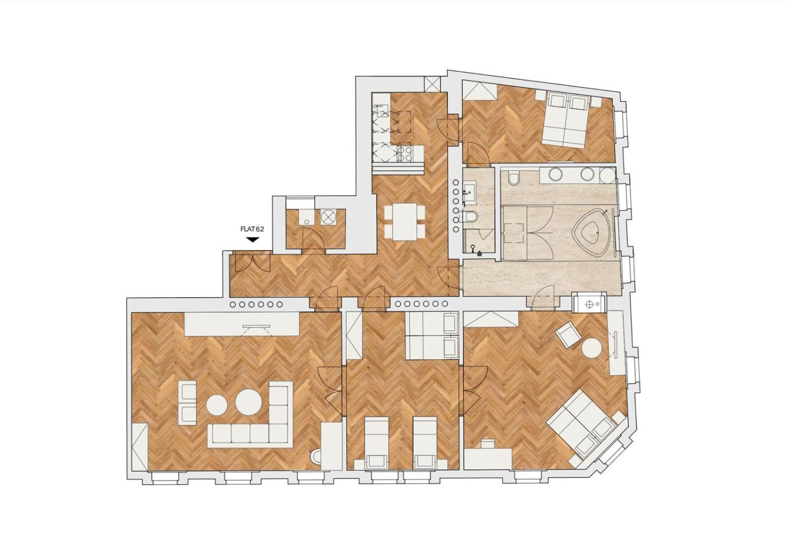 Three-Bedroom Apartment Suite