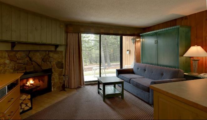 One-Bedroom Condo Fireplace