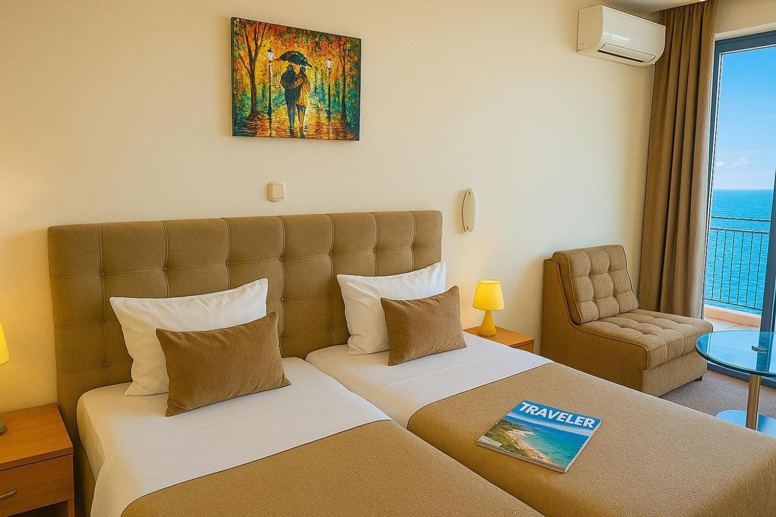 Twin Room Balcony Sea View Beach