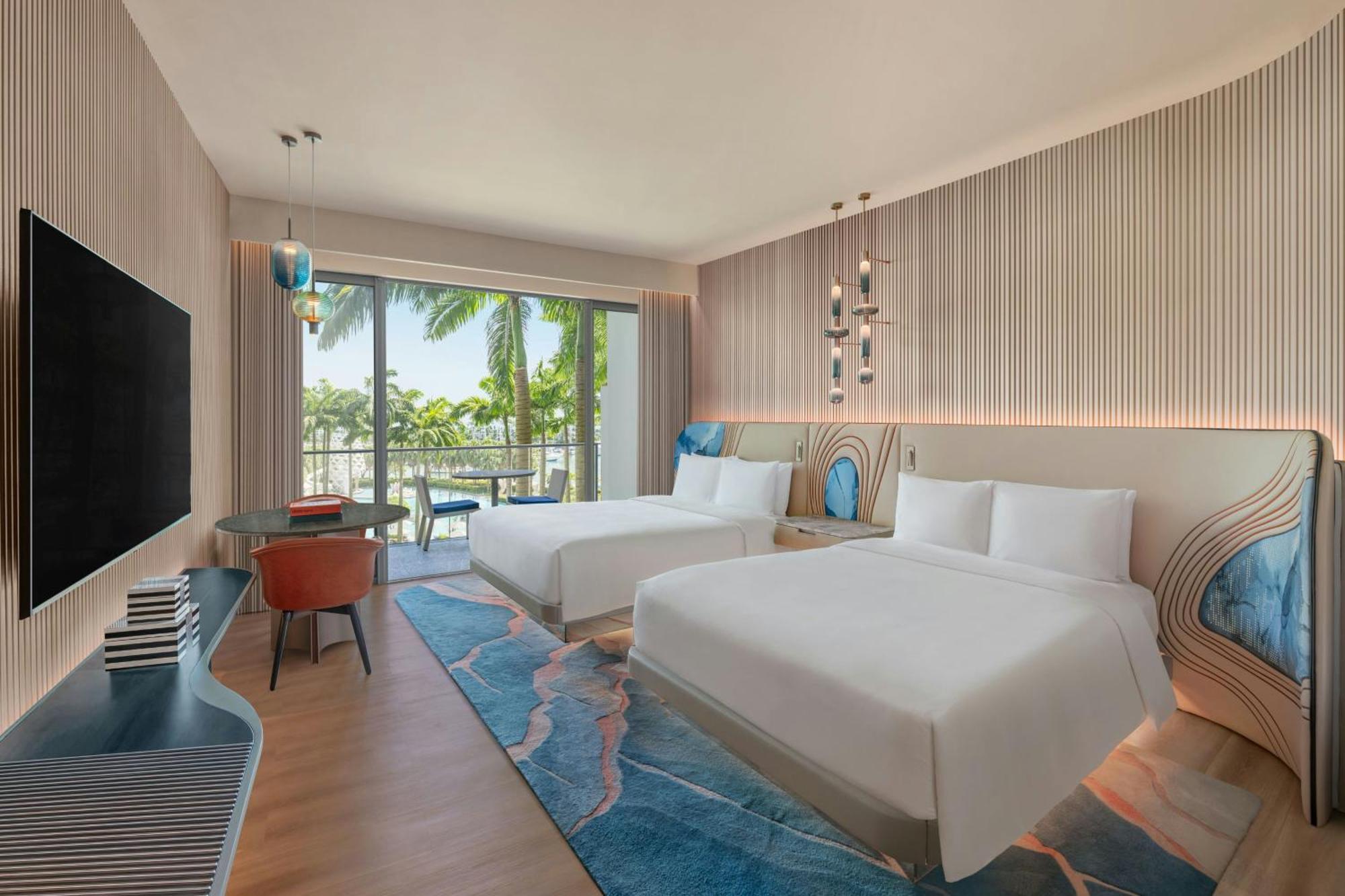 Premier Deluxe Room 2 Queen Beds Balcony Pool View