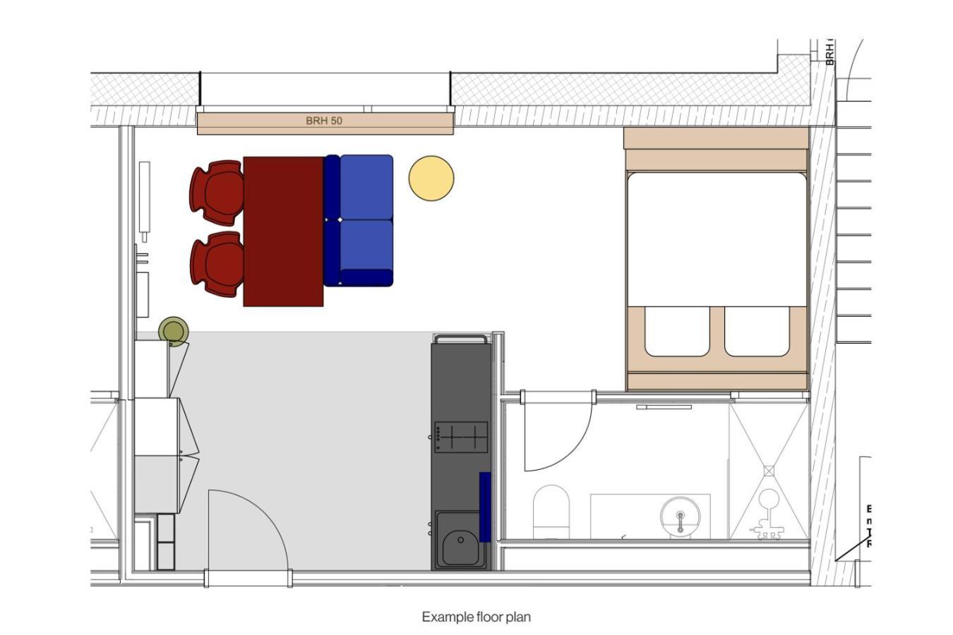 Design Apartment Queen-Size-Bed