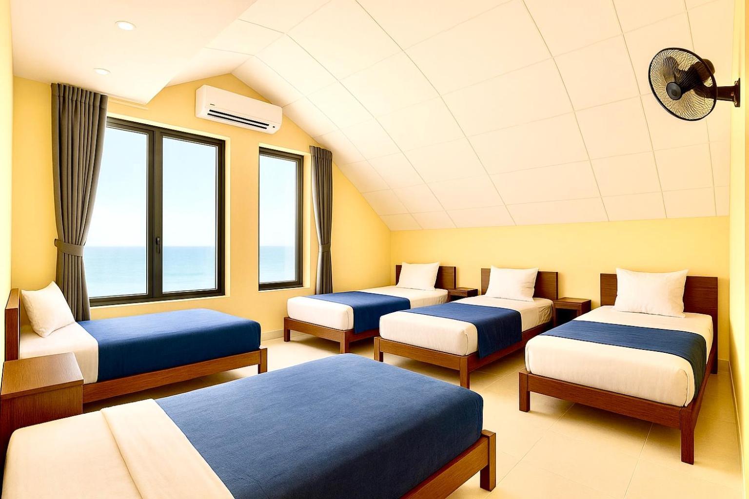 Cama Individual en dormitorio compartido de 6 camas