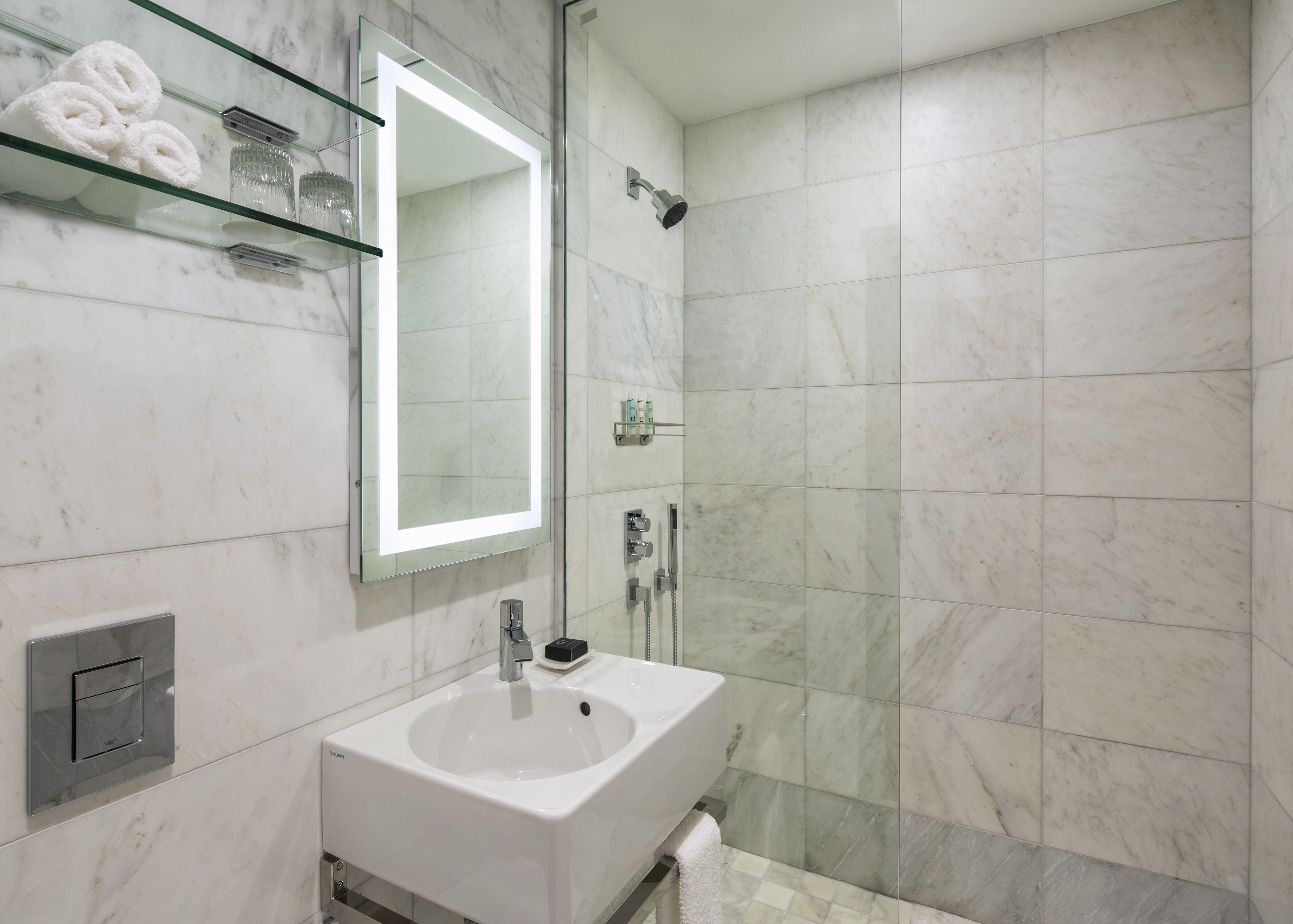 Queen Room Roll Shower Accessible