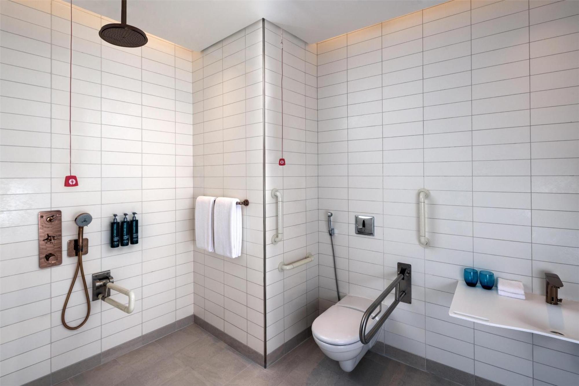 One-Bedroom King Apartment Mobility Accessible Roll Shower