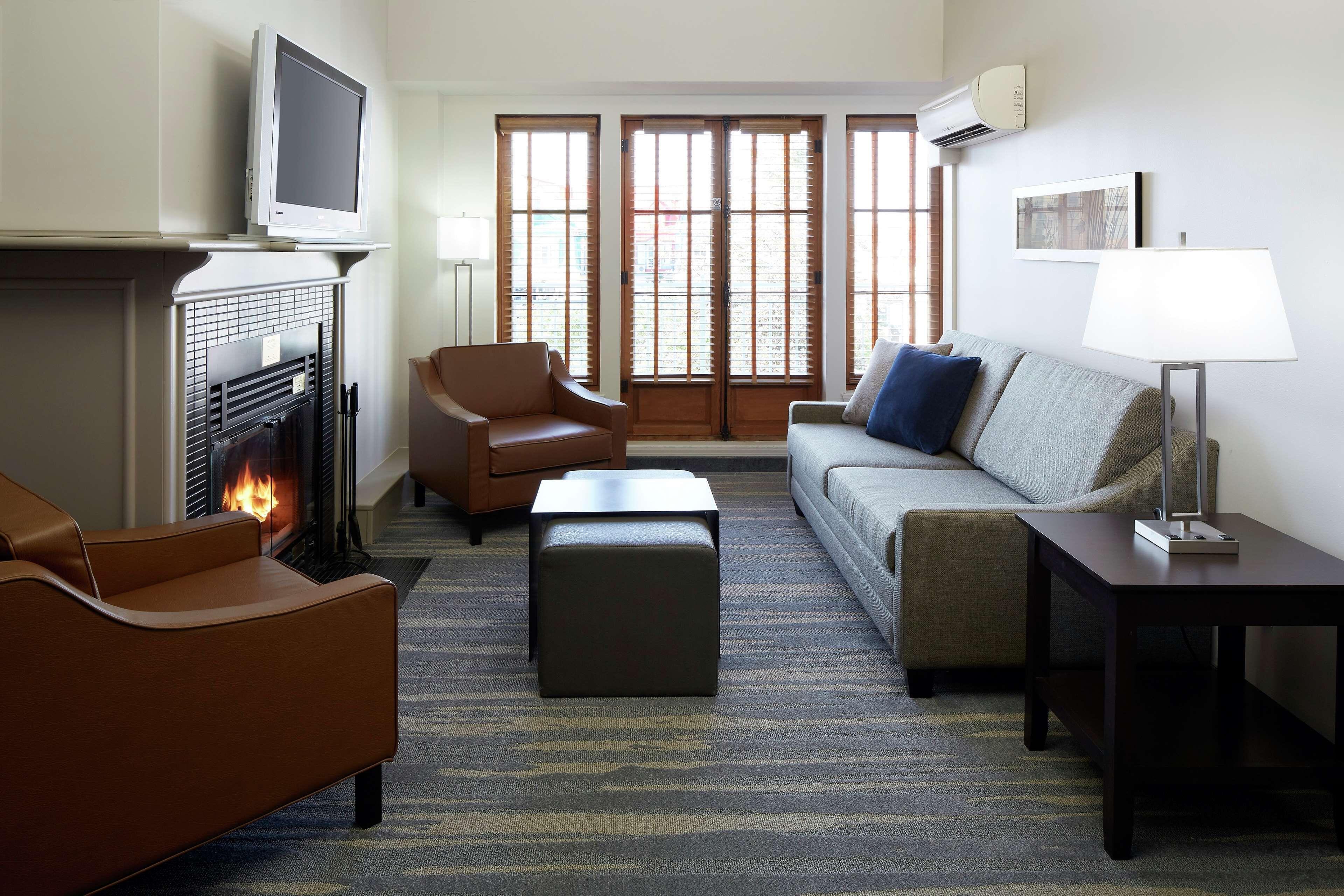 Two-Bedroom Suite Kitchen Fireplace