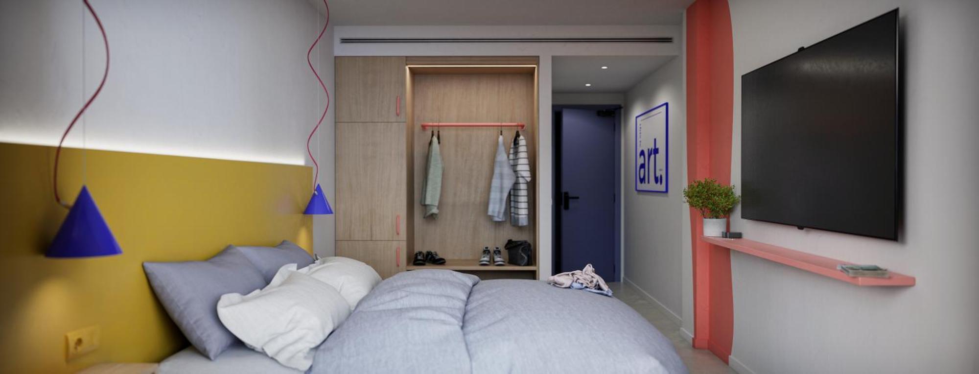 Tweepersoonskamer met 1 of 2 Bedden