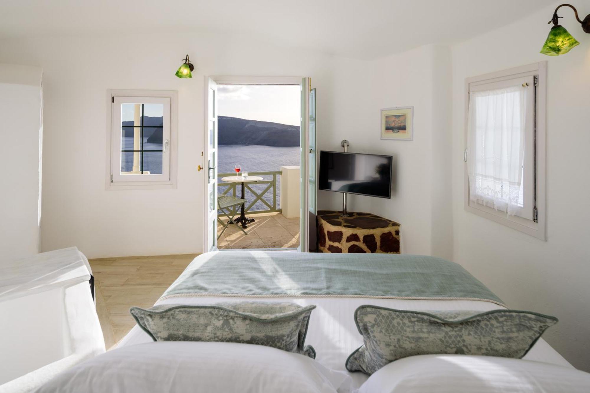 Suite Supérieure avec Baignoire spa privée et Vue sur la caldeira