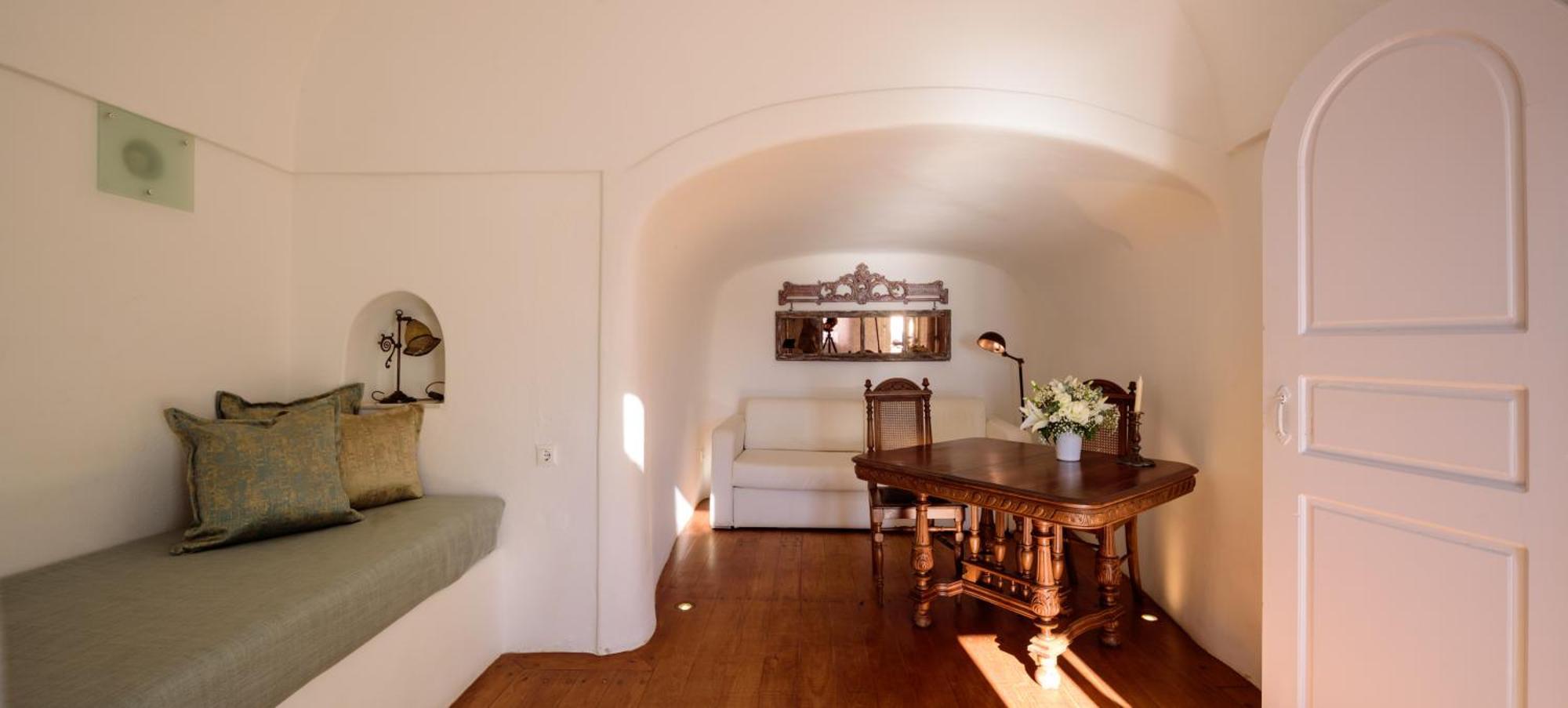 Suite Exécutive avec Baignoire spa privée et Vue sur la caldeira