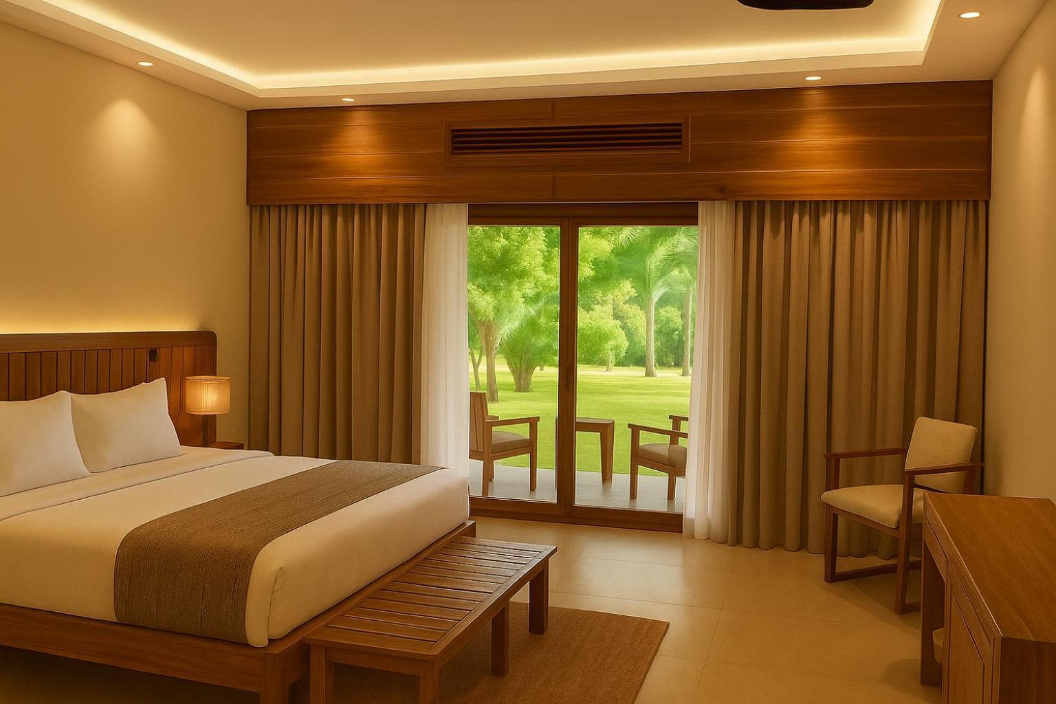 Deluxe King or Twin Bed Garden View