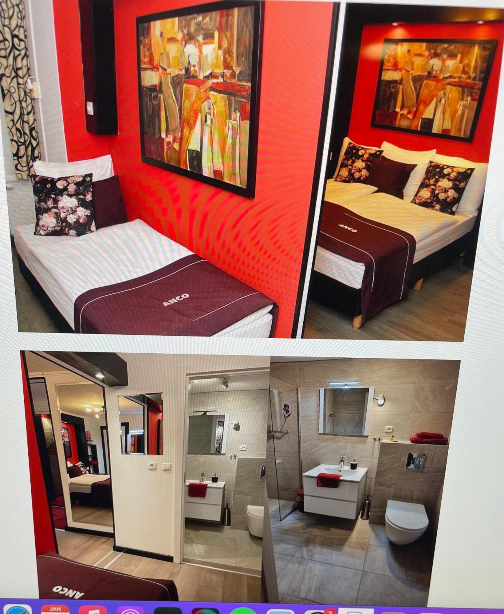 Dreibettzimmer mit eigenem Bad