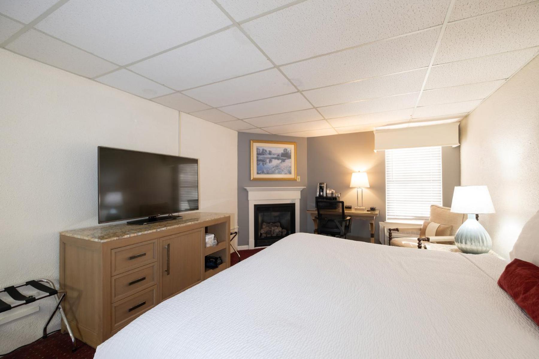 Chambre Lit King-Size avec Cheminée