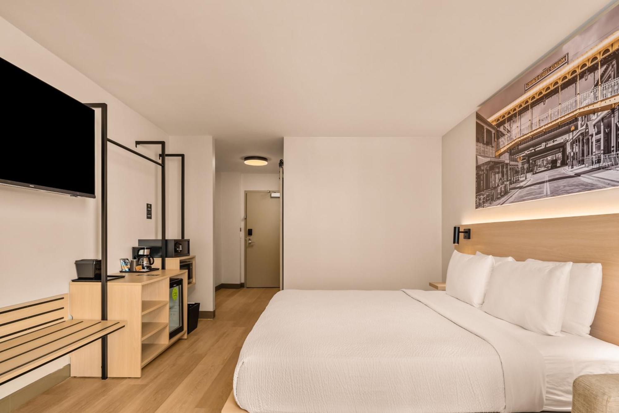 One King Bed Mobility or Hearing Handicap Room Roll Shower Non Smoking