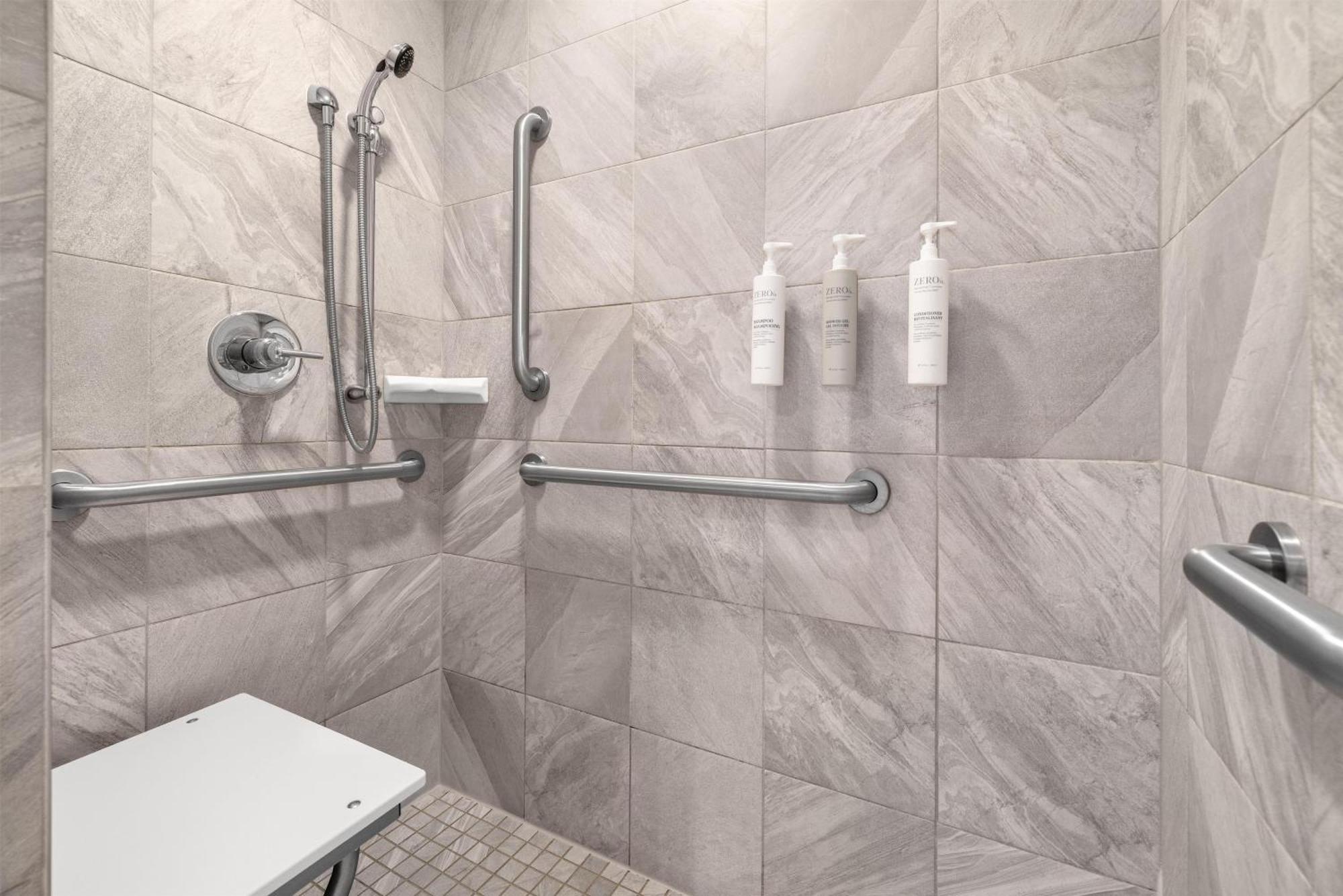 Two Room Queen Suite Roll Shower Mobility Access