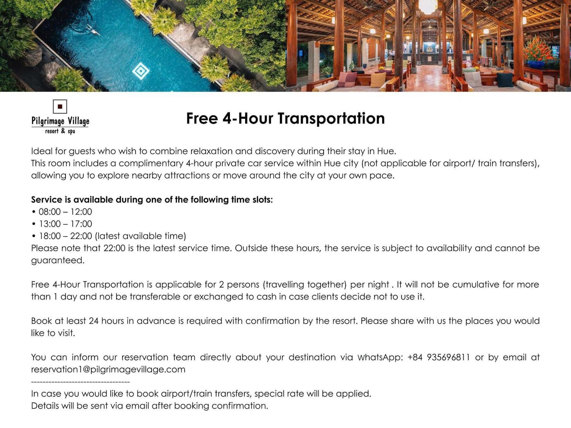 Superior Double Room 4-Hour Transportation