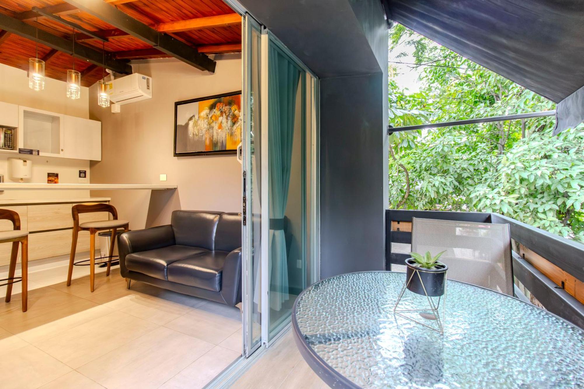 One-Bedroom Apartment Balcony