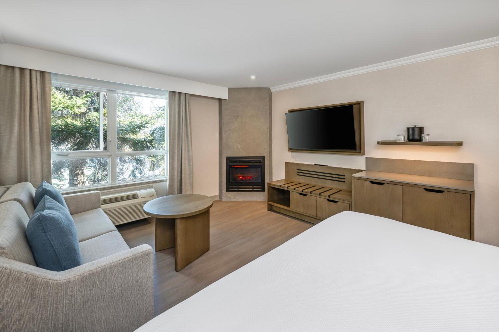 Premier Zimmer mit Kingsize-Bett und Kamin