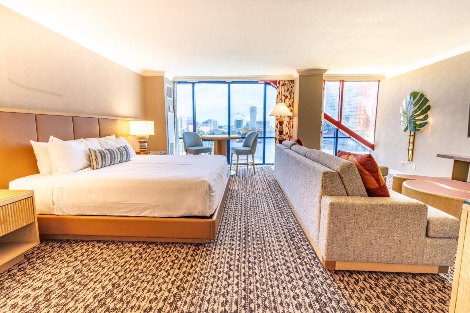 Remodeled King Suite High Floor Strip View