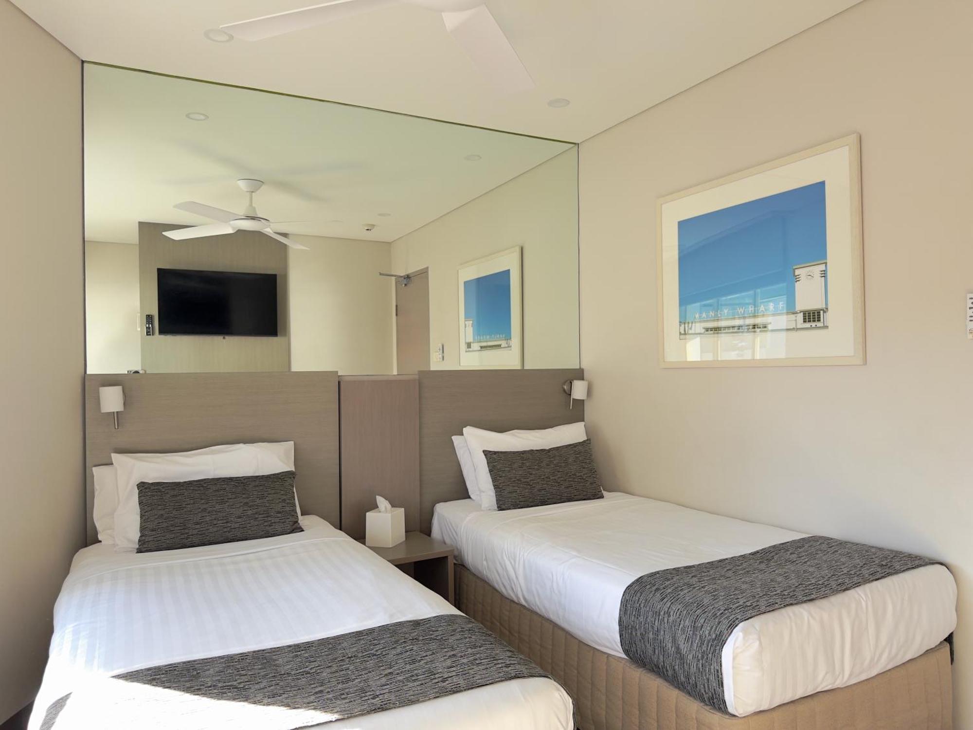 Camera Motel Doppia con Letti Singoli e Vista Oceano